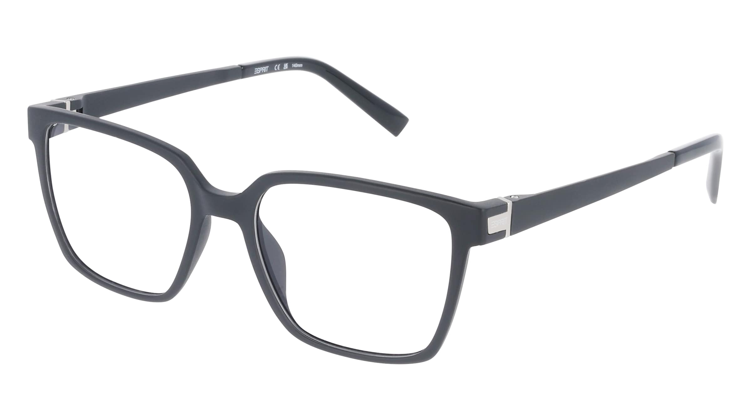 Esprit 33527 Damen-Brille inkl. Gläser Vollrand Quadratisch Kunststoff-Gestell 51/17/140, Schwarz