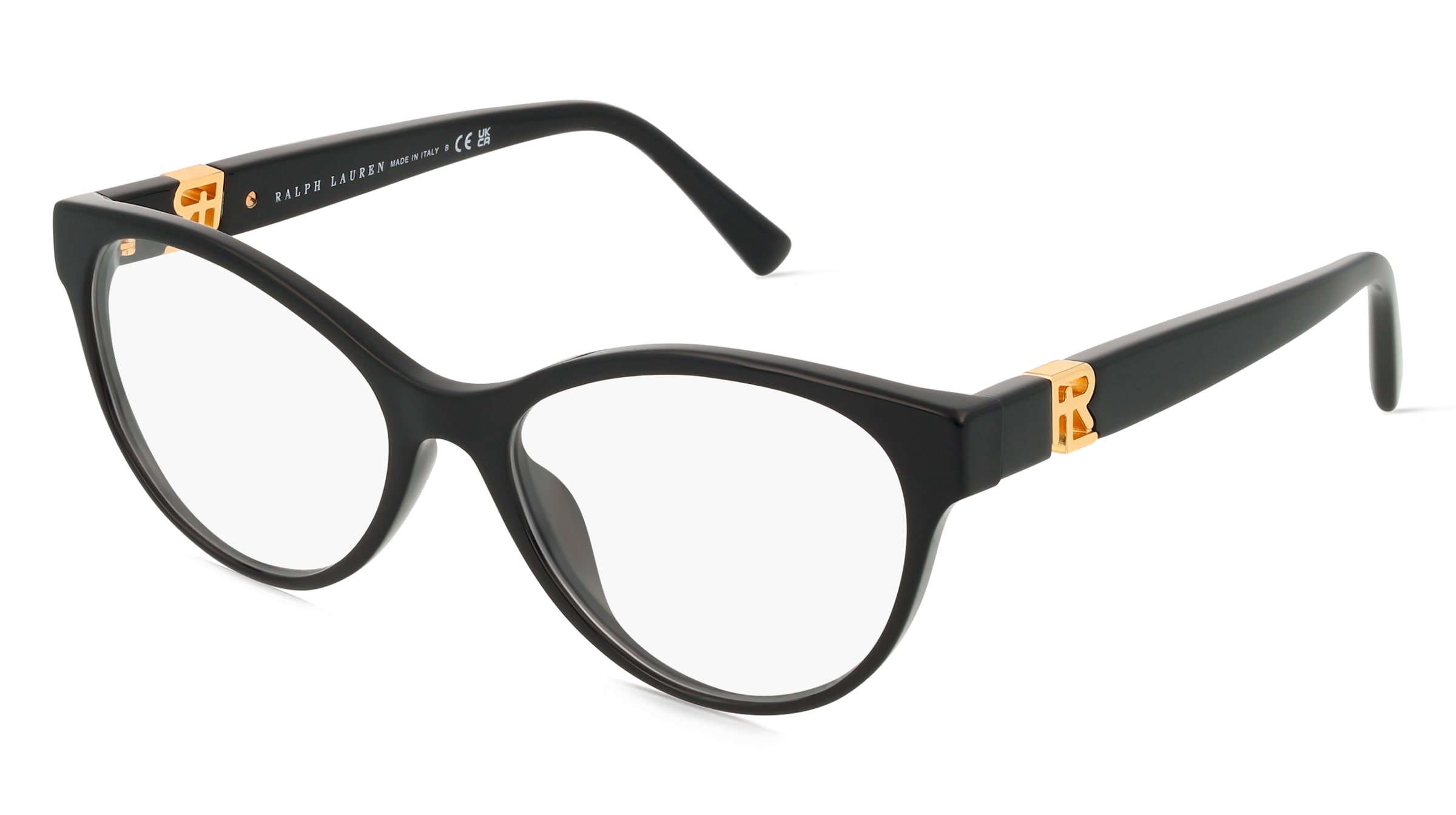 Polo Ralph Lauren RL6238U Damen-Brille inkl. Gläser Halbrand Cat Eye Acetat-Gestell 54/17/145, Schwarz