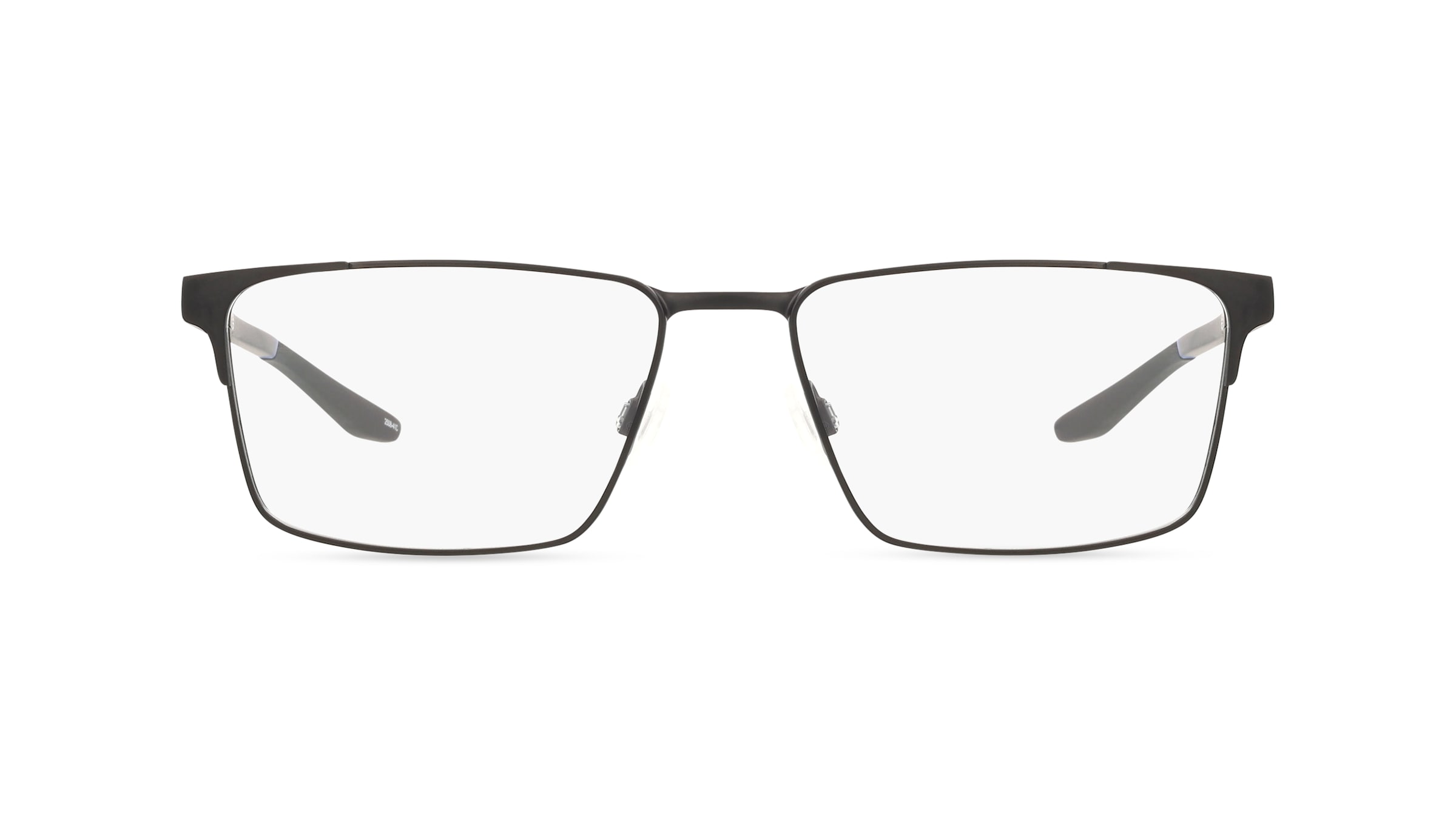 Nike NK8143 Herren-Brille inkl. Gläser Vollrand Eckig Metall-Gestell 57/16/145, schwarz