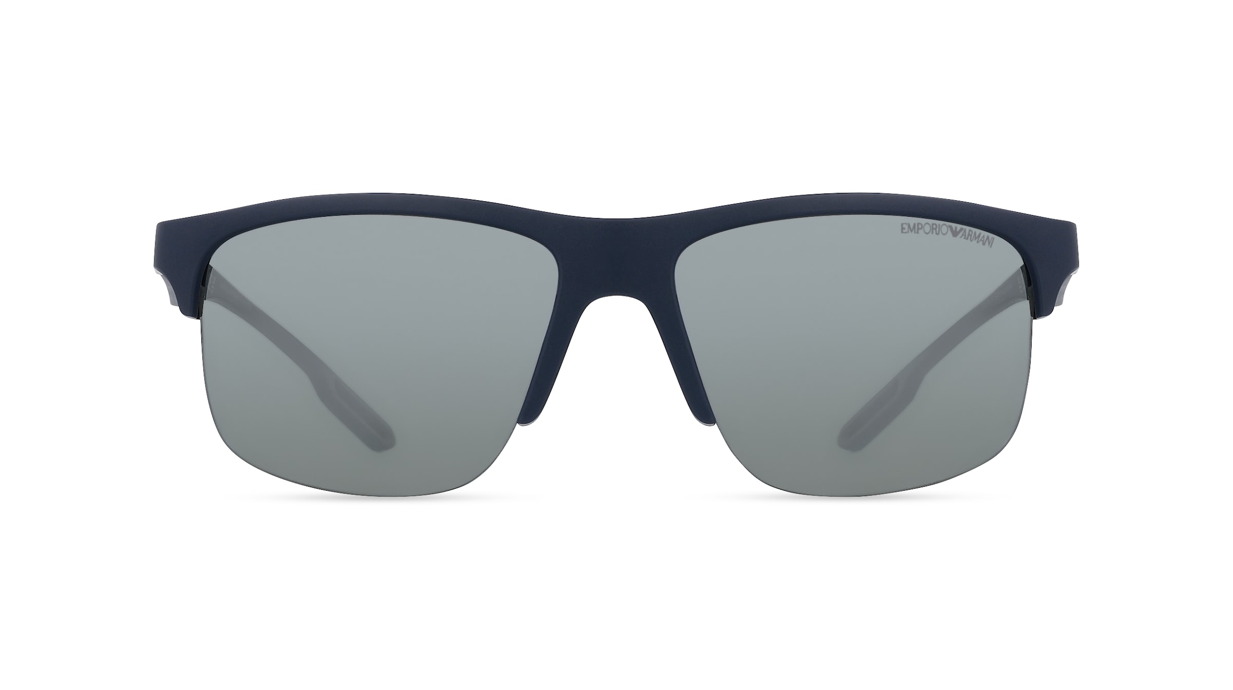 Emporio Armani EA4188U Herren-Sonnenbrille Randlos Eckig Kunststoff-Gestell, blau