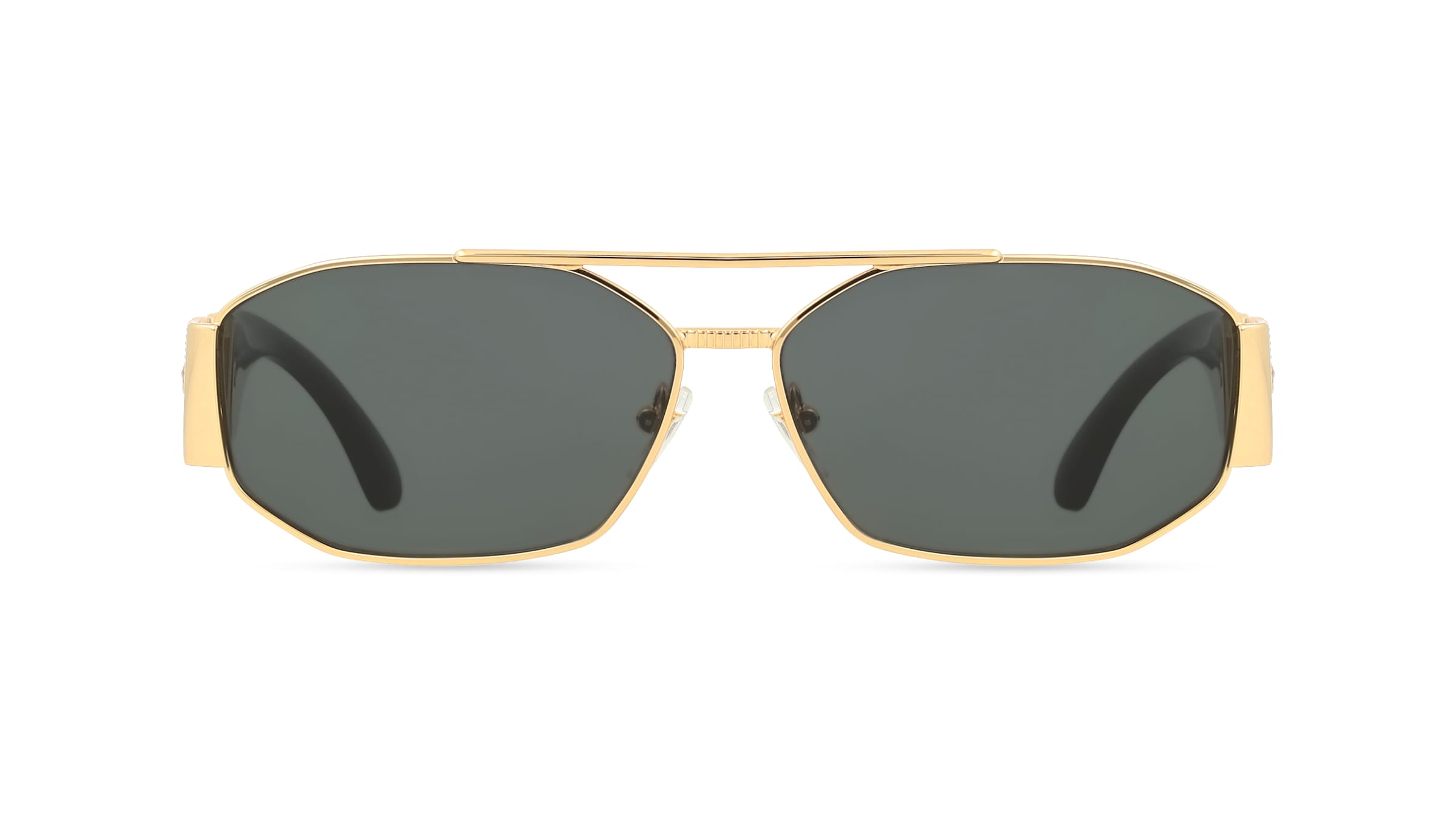 Versace 0VE2287 Herren-Sonnenbrille Vollrand Quadratisch Metall-Gestell, gold