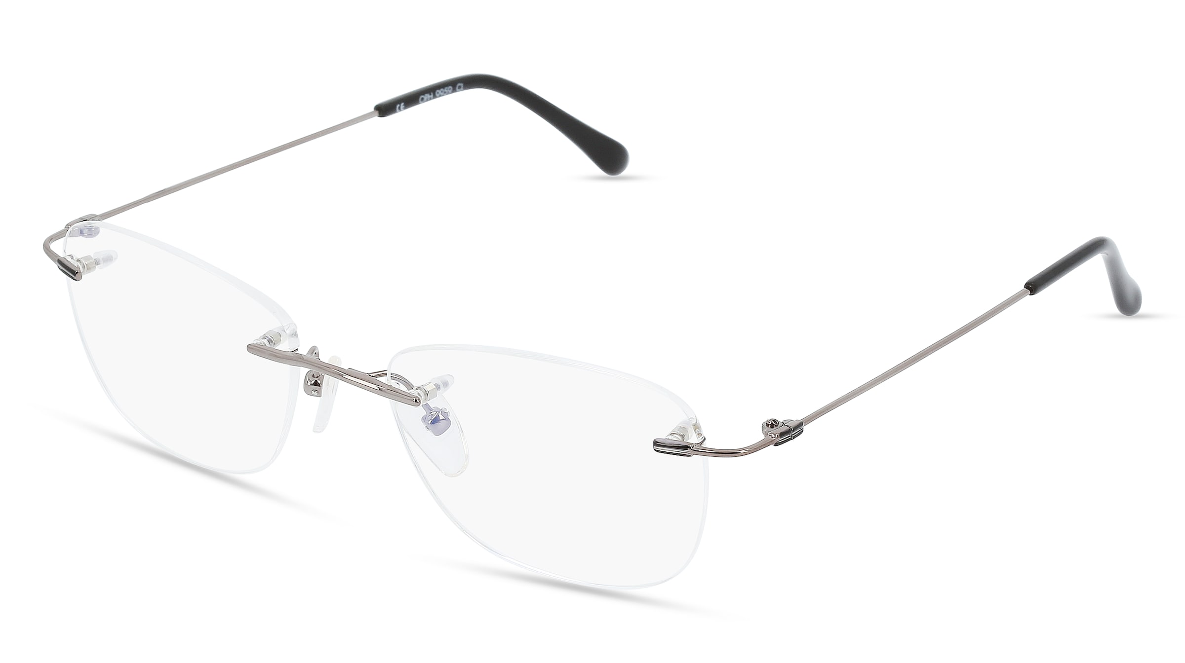Fielmann OPH 9959 CL Damen-Brille inkl. Gläser Randlos Quadratisch Metall-Gestell 53/18/135, Grau