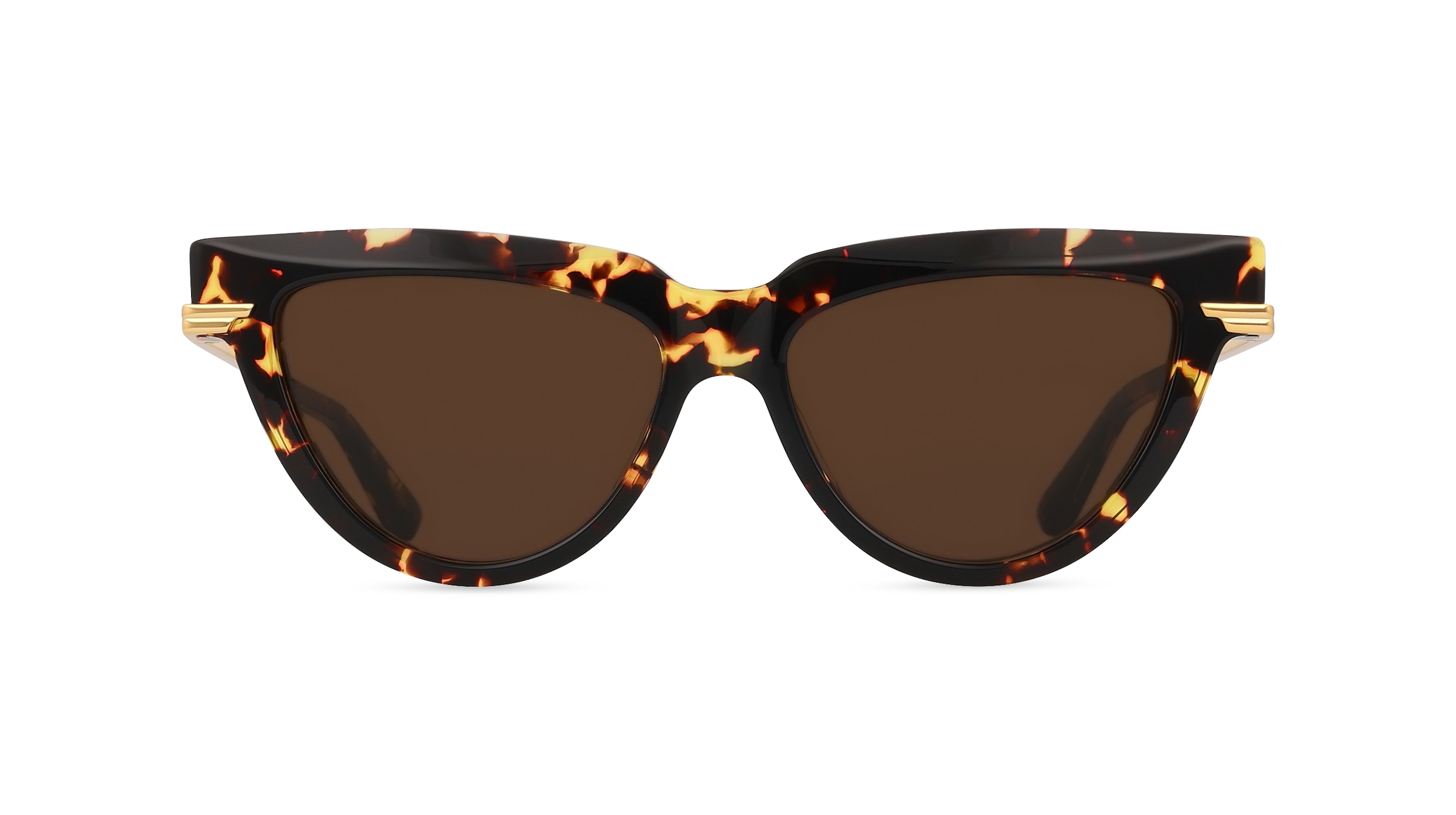 Bottega Veneta BV1265S Damen-Sonnenbrille Vollrand Butterfly Recycled Acetat-Gestell, braun