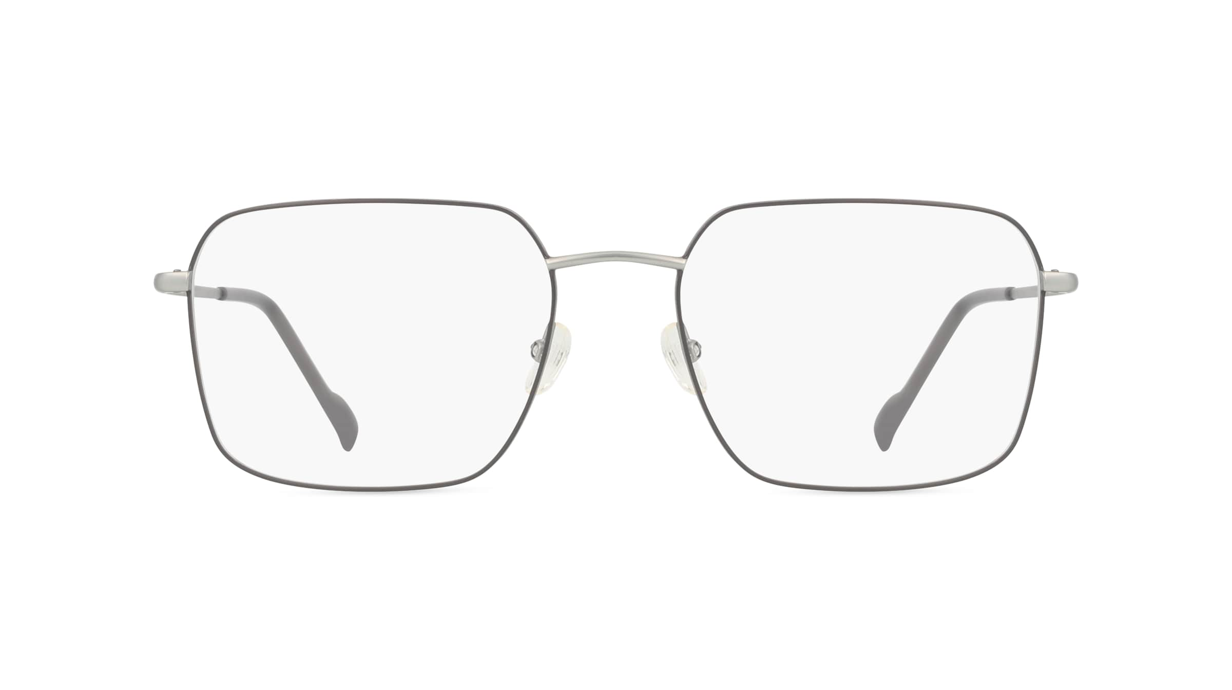 Fielmann MI 056 CL Herren-Brille inkl. Gläser Vollrand Eckig Titanflex-Gestell 55mm/20mm/145mm, grau