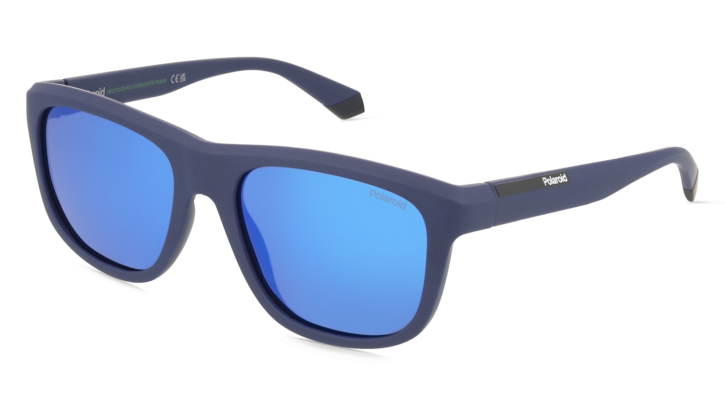 Polaroid PLD 2163/S Unisex-Sonnenbrille Vollrand Eckig Kunststoff-Gestell, Blau