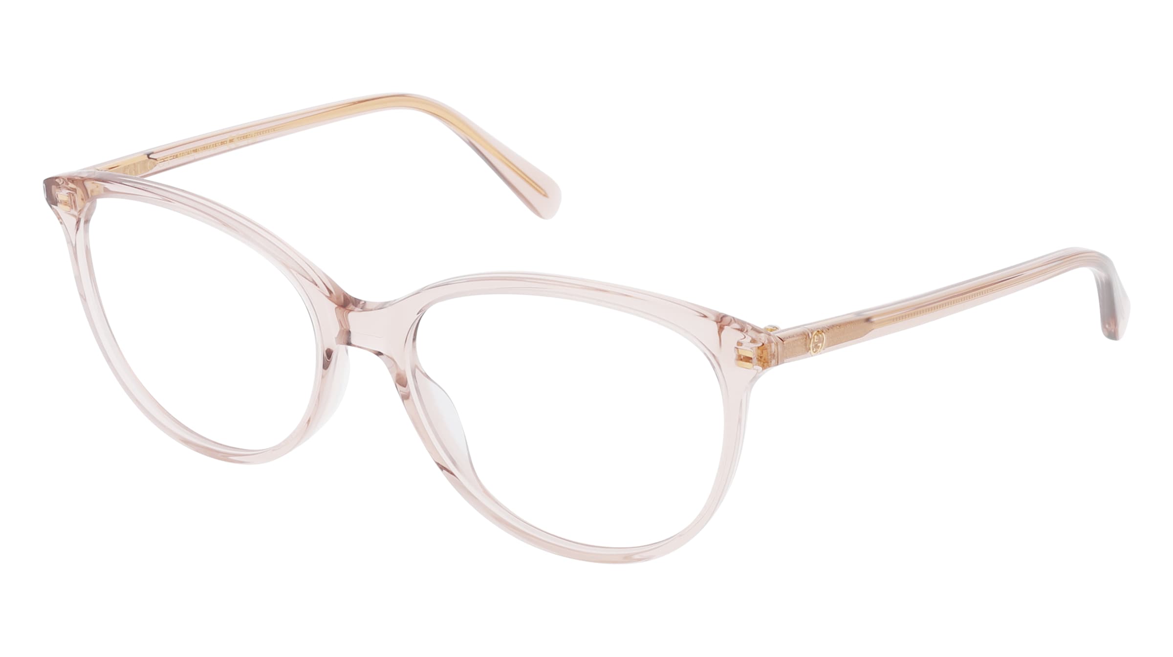 Gucci GG0550O Unisex-Brille inkl. Gläser Vollrand Cat Eye Acetat-Gestell 53/16/140, Braun