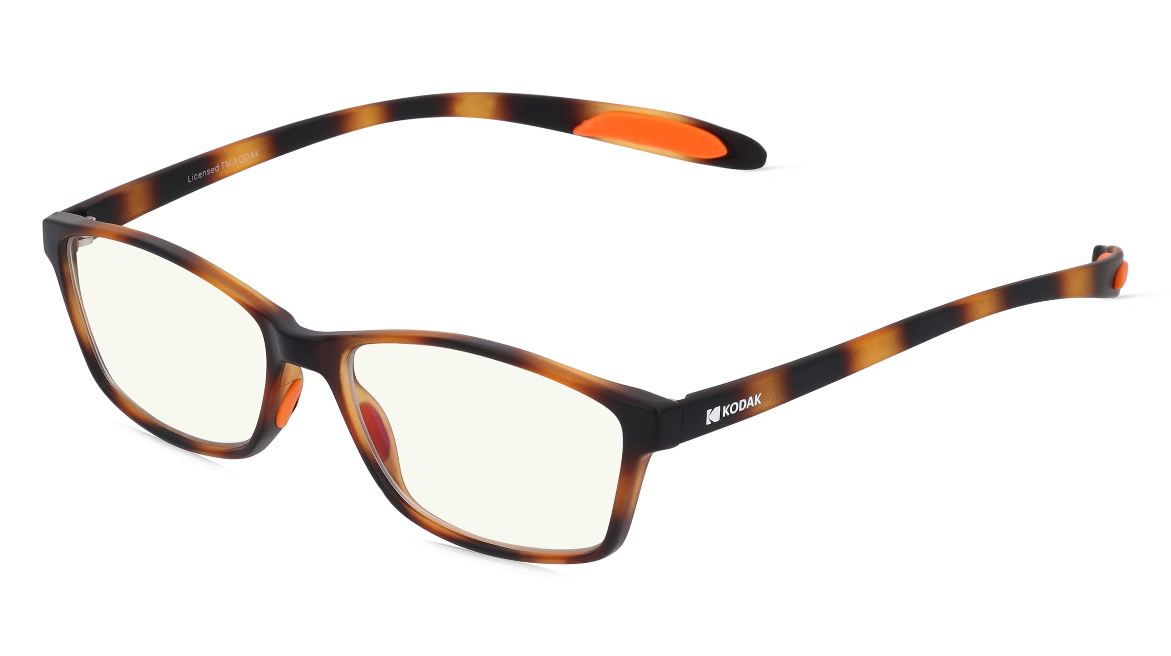 KODAK CF10000 Damen-Fertiglesebrille Vollrand Quadratisch TR90-Gestell, Havanna