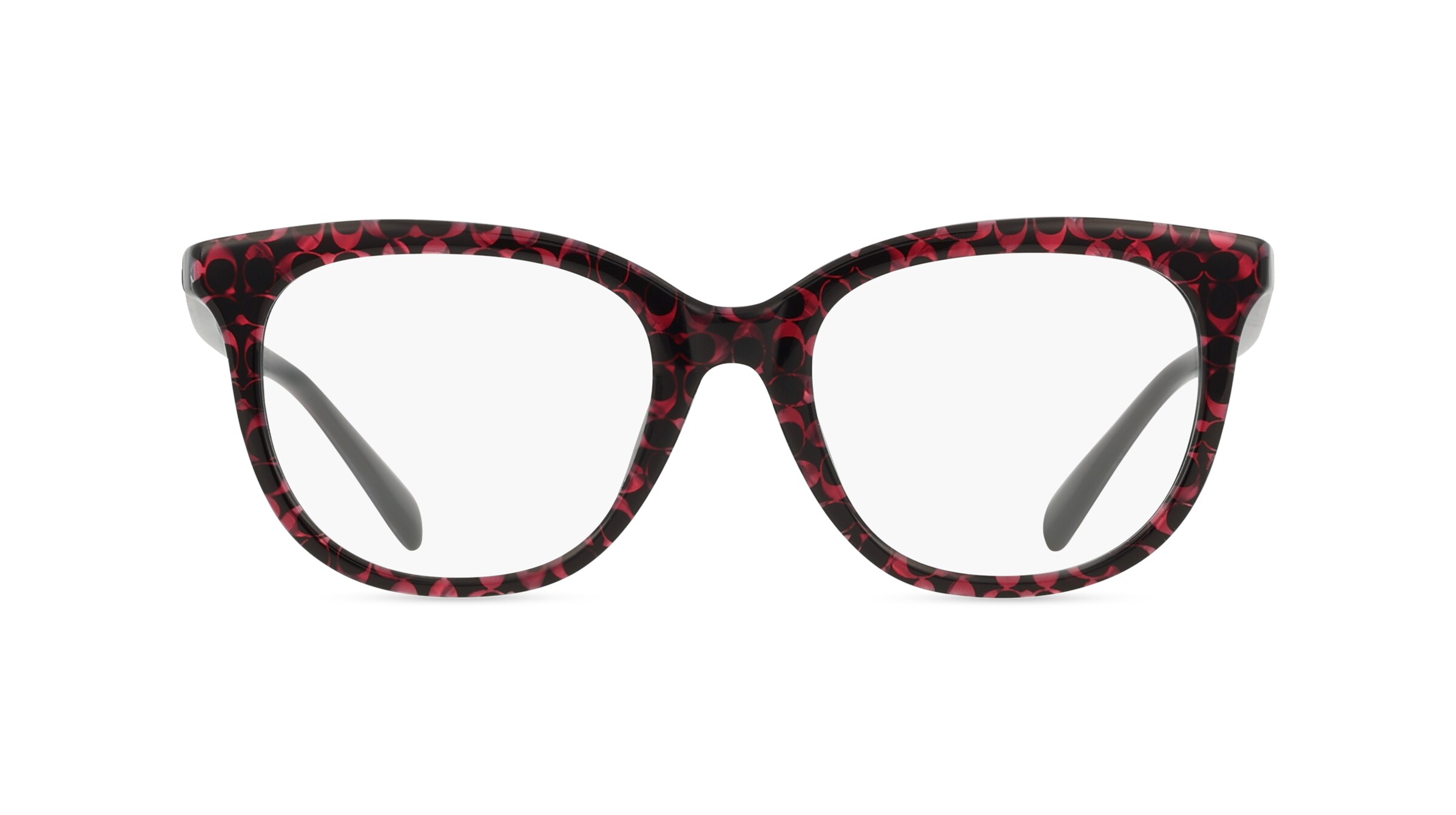 Coach HC6223U Damen-Brille inkl. Gläser Vollrand Eckig Acetat-Gestell 51mm/19mm/145mm, rot