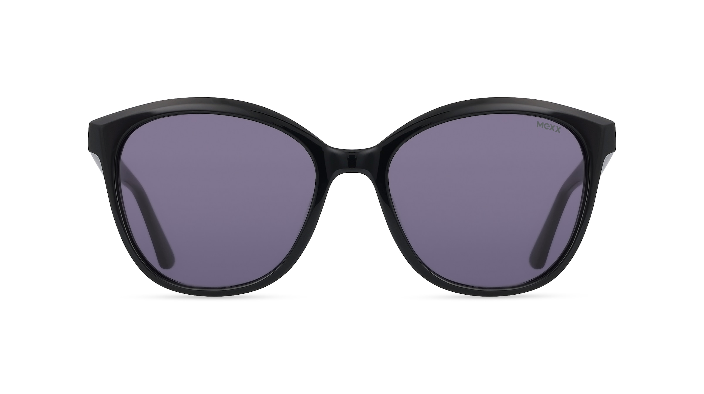 Mexx Eyes 6519 Damen-Sonnenbrille Vollrand Butterfly Kunststoff-Gestell, schwarz