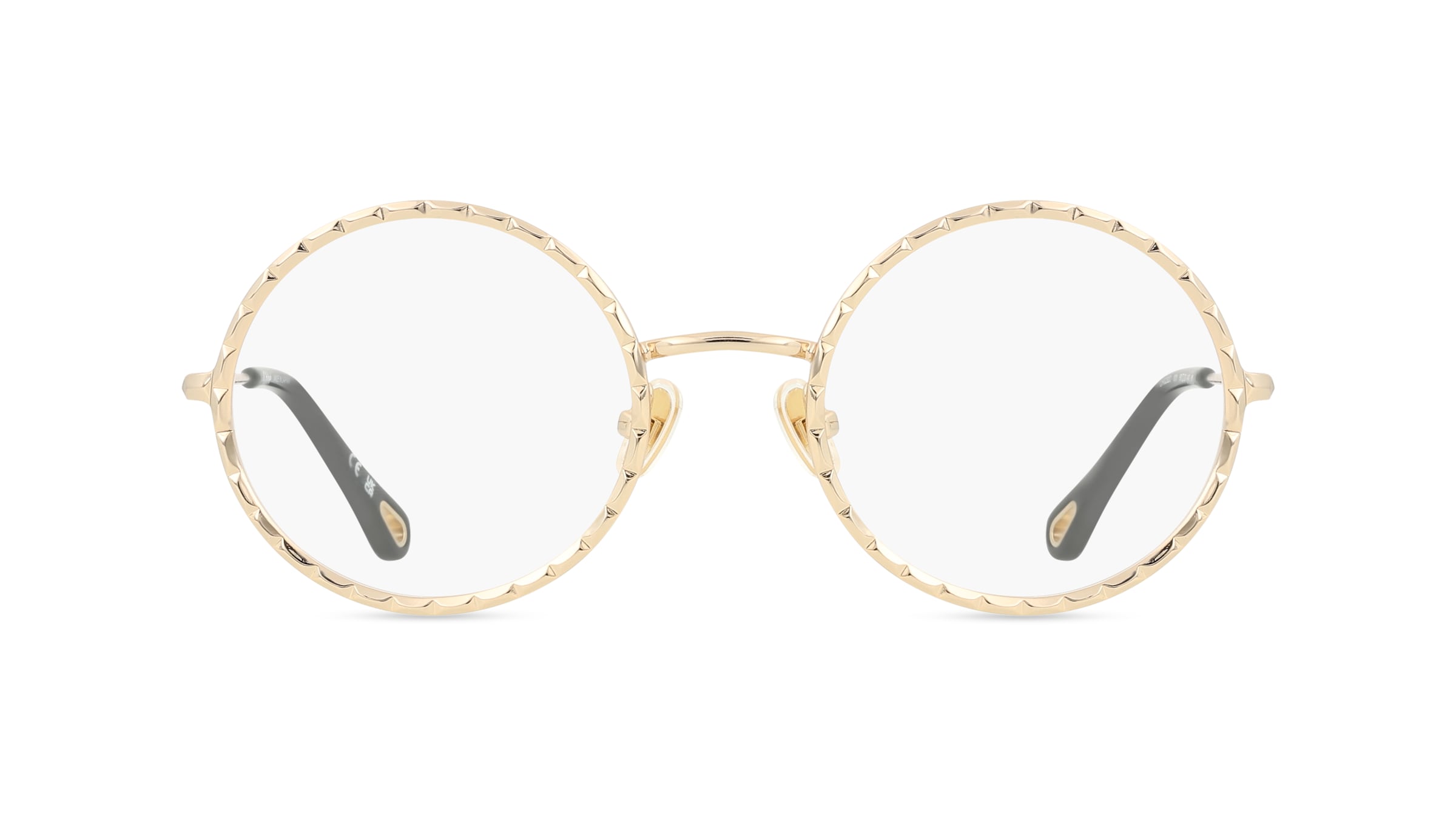 Chloé CH0232O SCALLOPED METAL Damen-Brille inkl. Gläser Vollrand Panto Metall-Gestell 50mm/23mm/140mm, gold