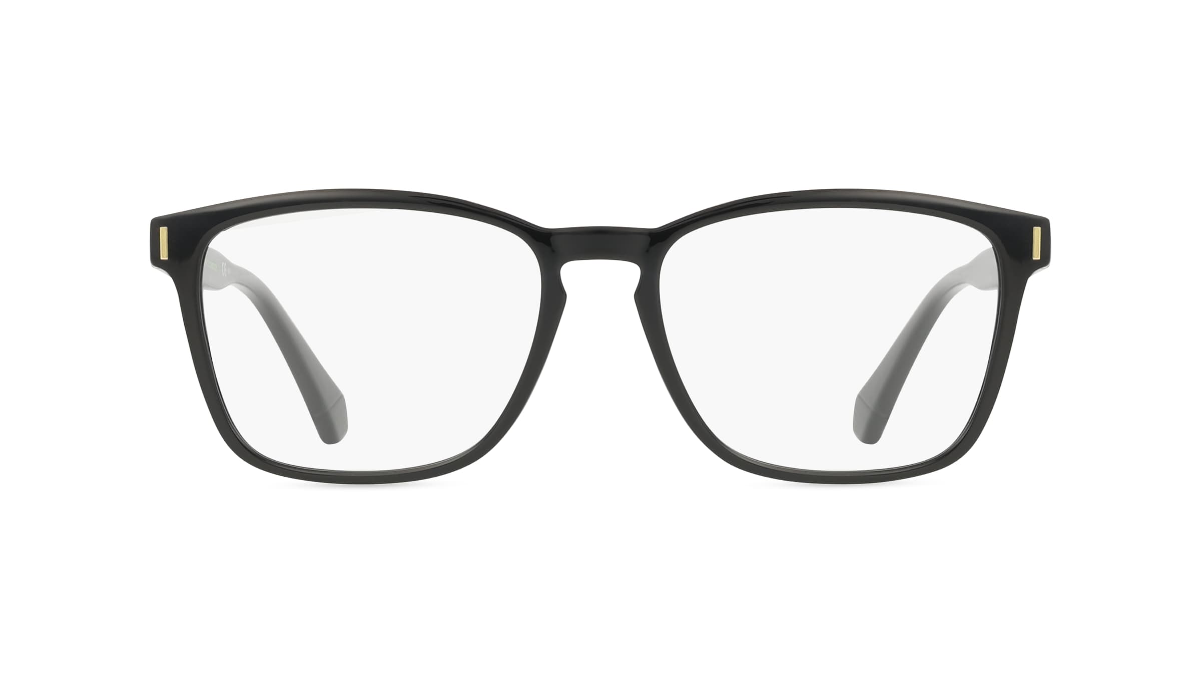 Polaroid PLD D462 Unisex-Brille inkl. Gläser Vollrand Eckig Kunststoff-Gestell 54mm/17mm/145mm, schwarz