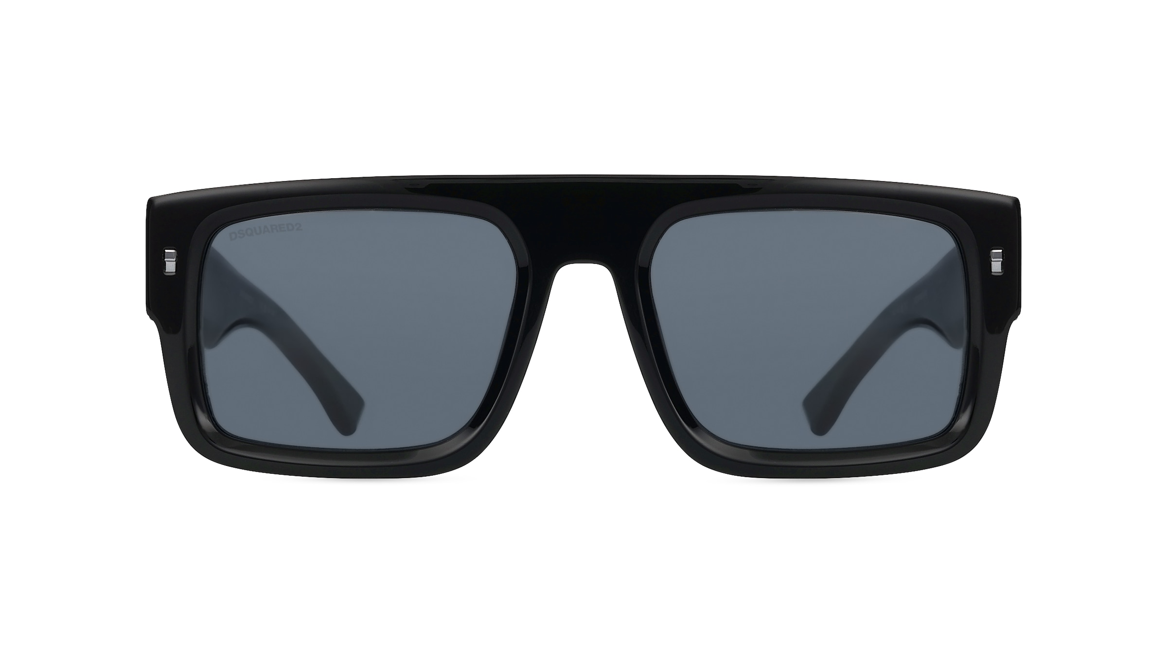 Dsquared2 ICON 0008/S Herren-Sonnenbrille Vollrand Eckig Acetat-Gestell, schwarz