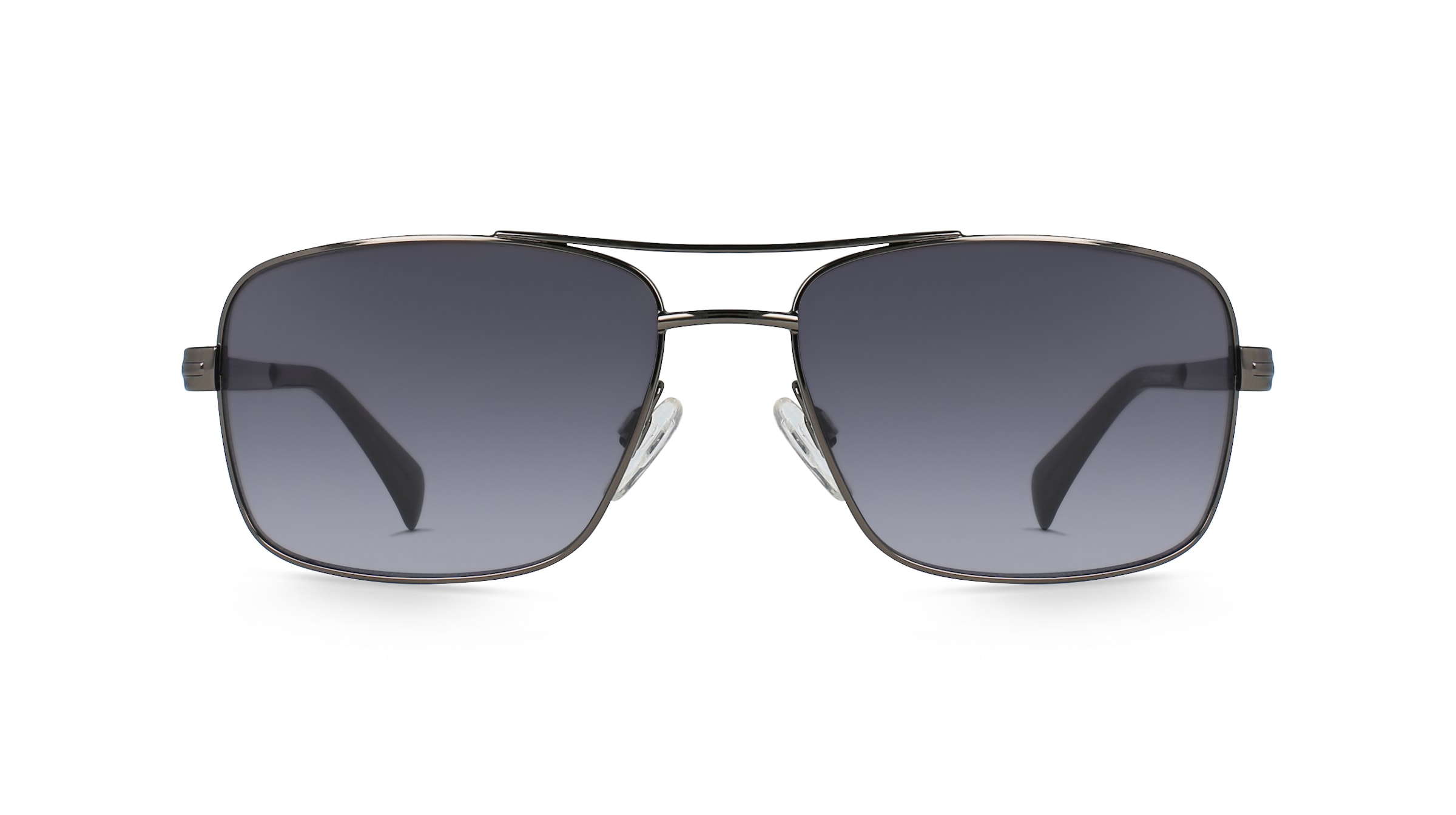 Fielmann OBRA 446 SUN FLEX CL Herren-Sonnenbrille Vollrand Quadratisch Metall-Gestell, grau