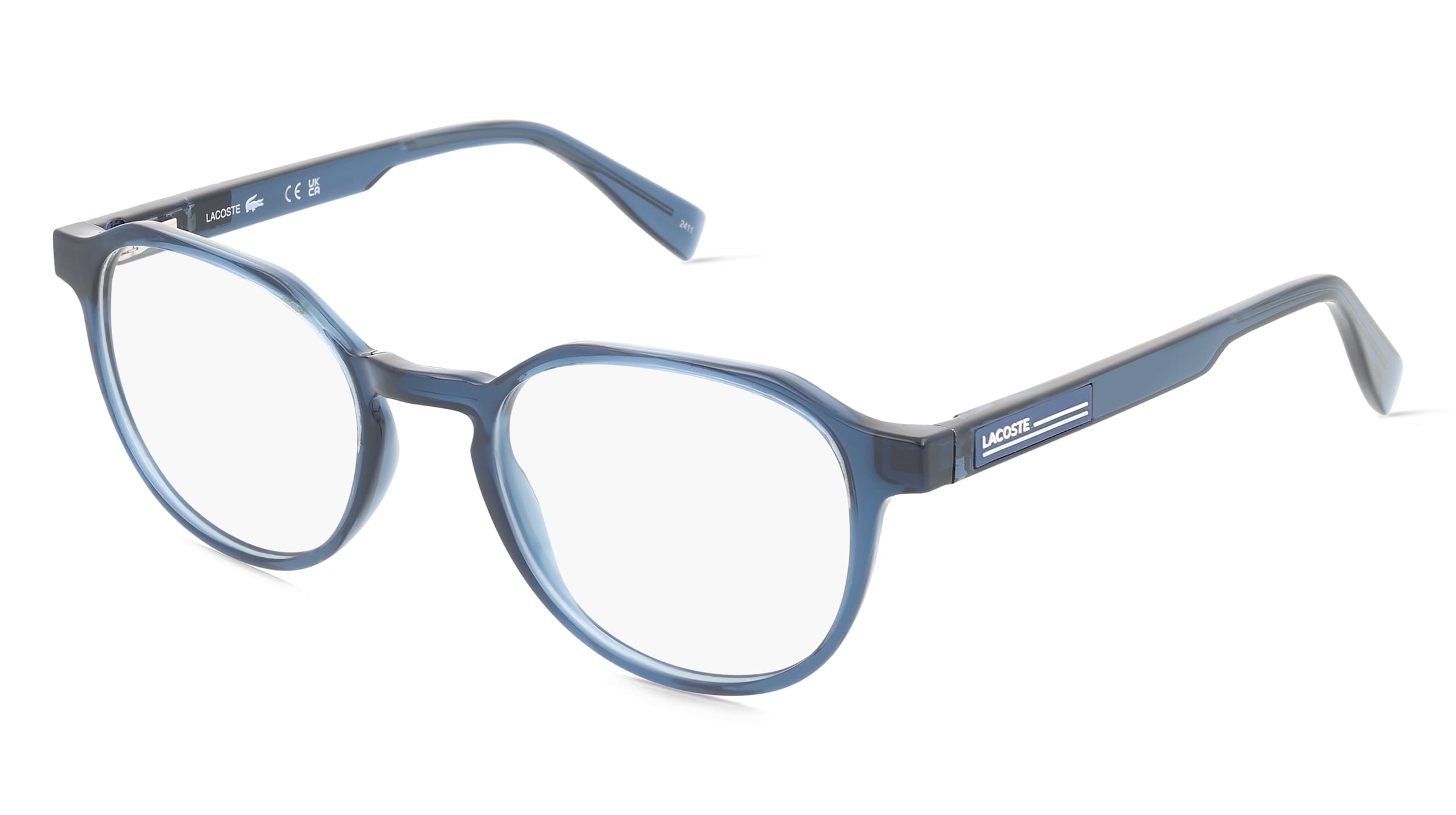 Lacoste L2980 Unisex-Brille inkl. Gläser Vollrand Eckig Kunststoff-Gestell 51/20/145, Blau