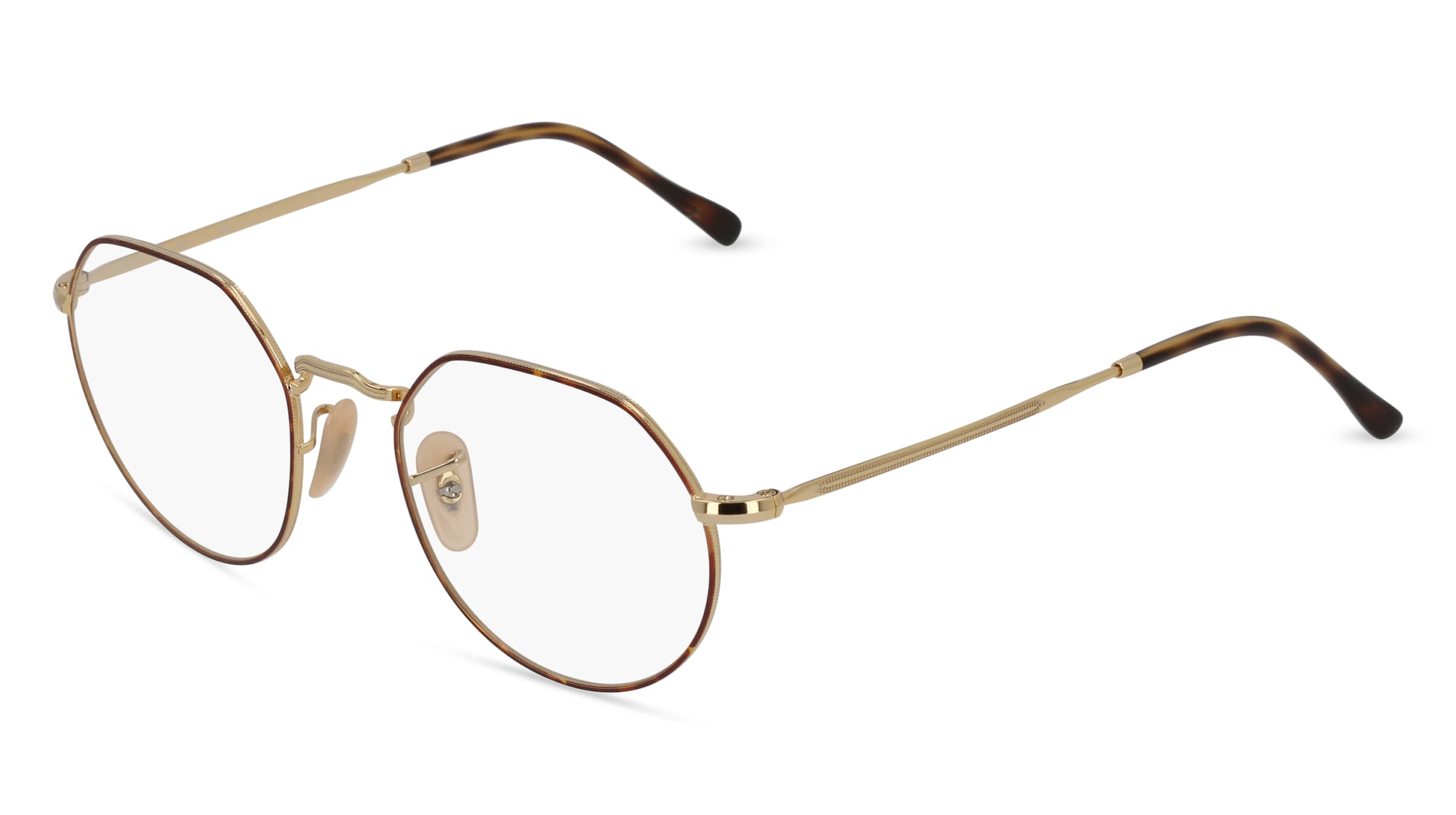 Ray-Ban RB 6465 Unisex-Brille inkl. Gläser Vollrand Panto Metall-Gestell 51/20/140, Gold