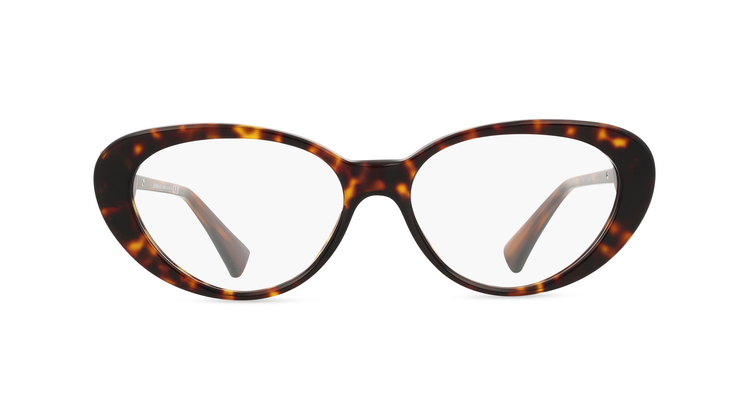 Versace VE3331U Damen-Brille inkl. Gläser Vollrand Cateye Acetat-Gestell 55mm/16mm/140mm, braun