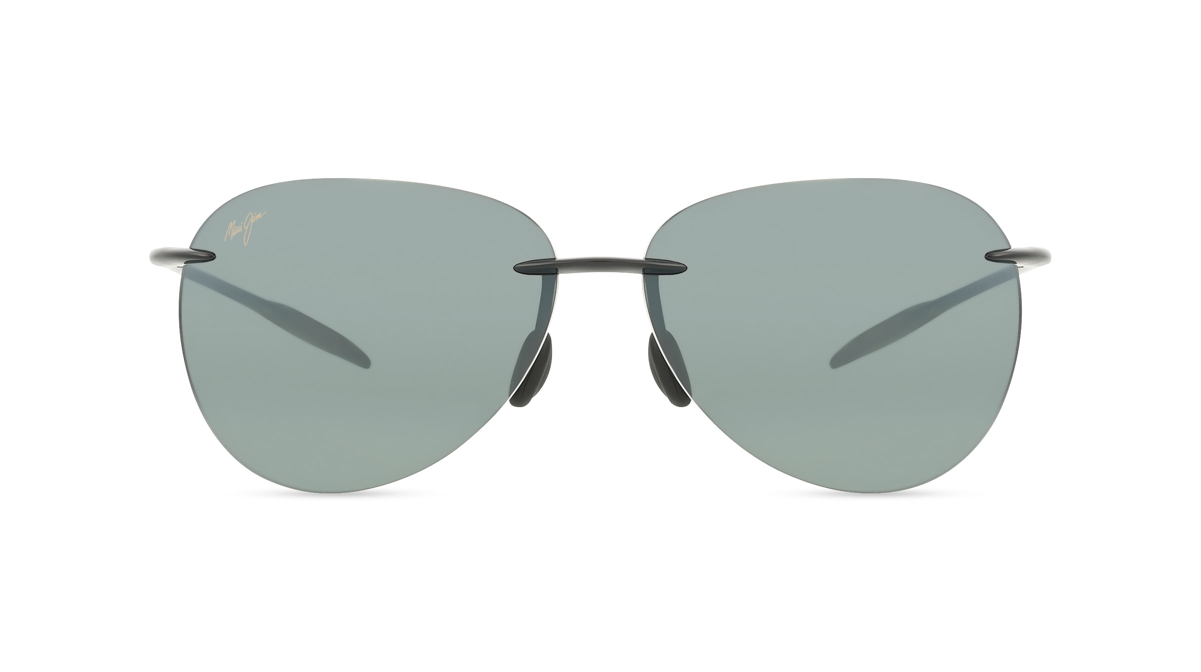 Maui Jim MJ0421S Sugar Beach Unisex-Sonnenbrille Randlos Eckig Kunststoff-Gestell, Schwarz