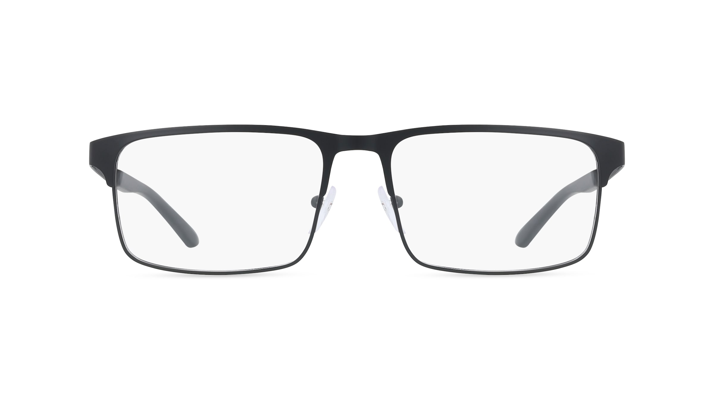 Emporio Armani EA1170 Herren-Brille inkl. Gläser Vollrand Eckig Metall-Gestell 55/17/145, schwarz