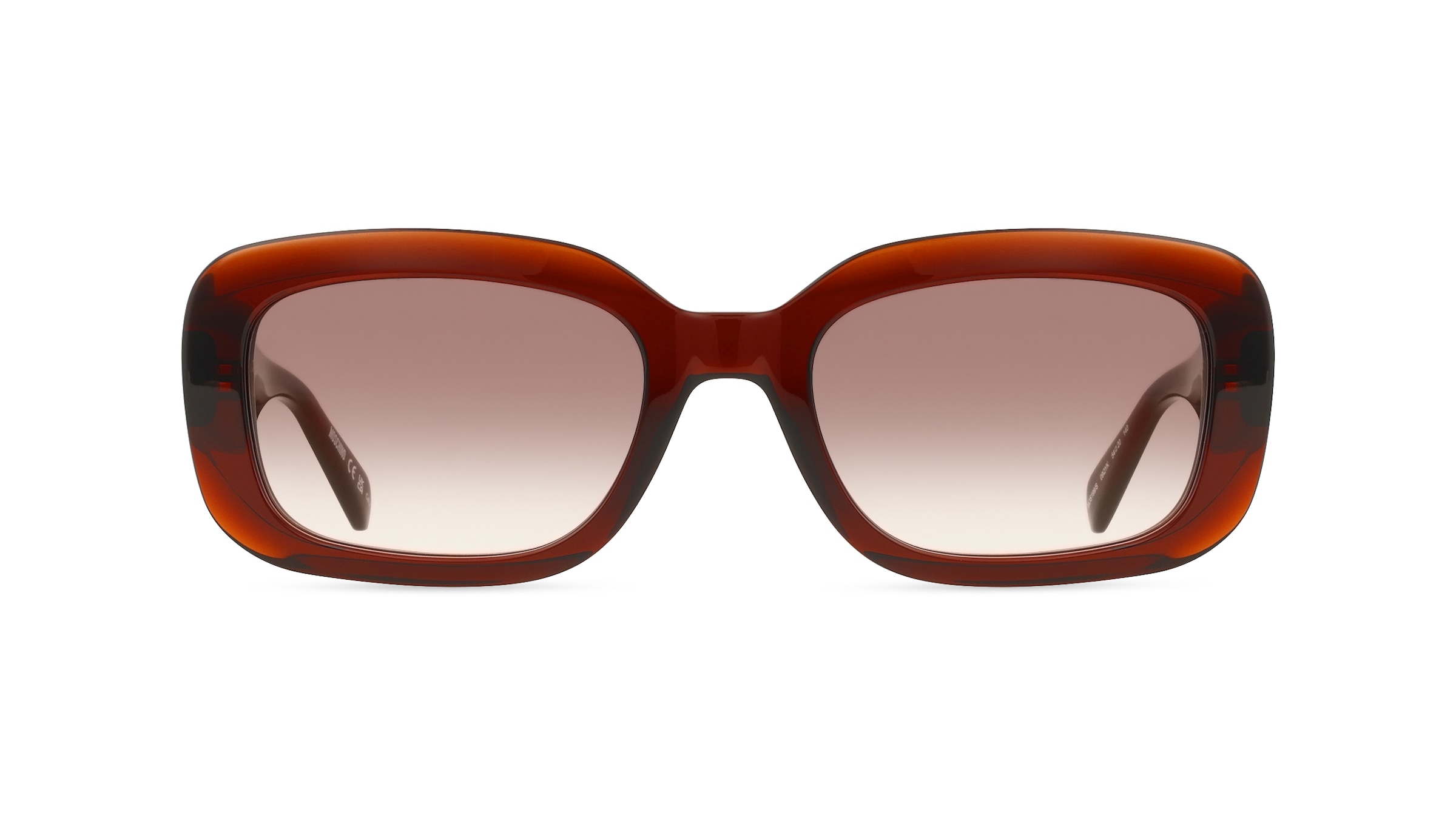 Love Moschino MOS199/S Damen-Sonnenbrille Vollrand Rechteckig Acetat-Gestell, Braun