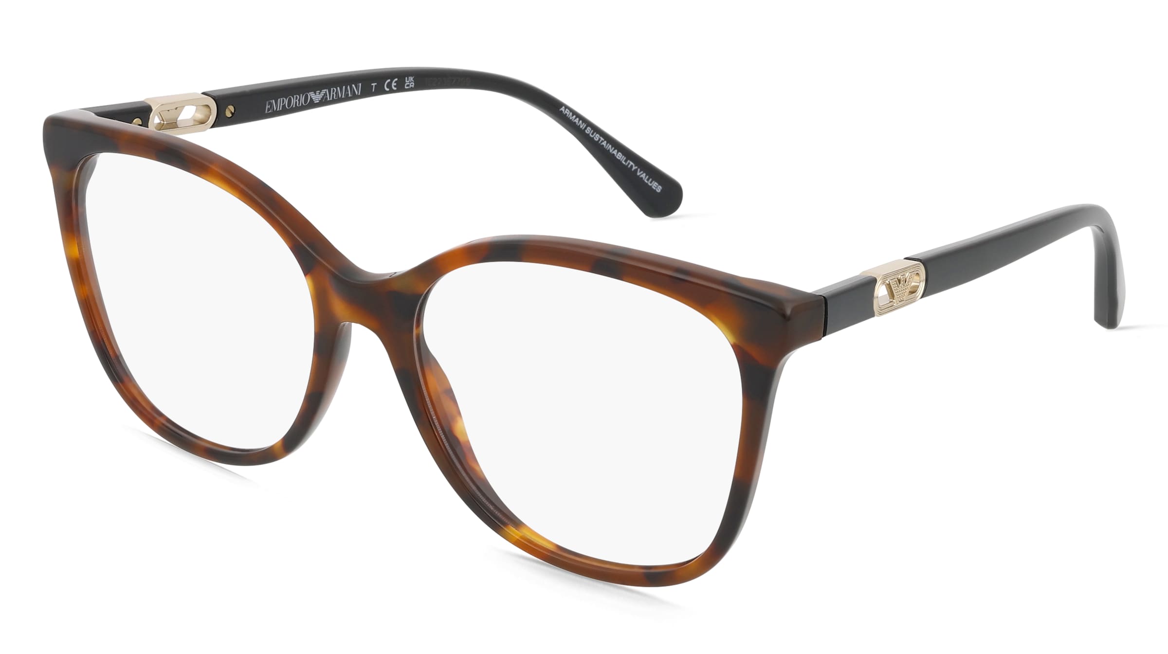 Emporio Armani EA3231 Damen-Brille inkl. Gläser Vollrand Quadratisch Acetat-Gestell 54/17/140, Rot