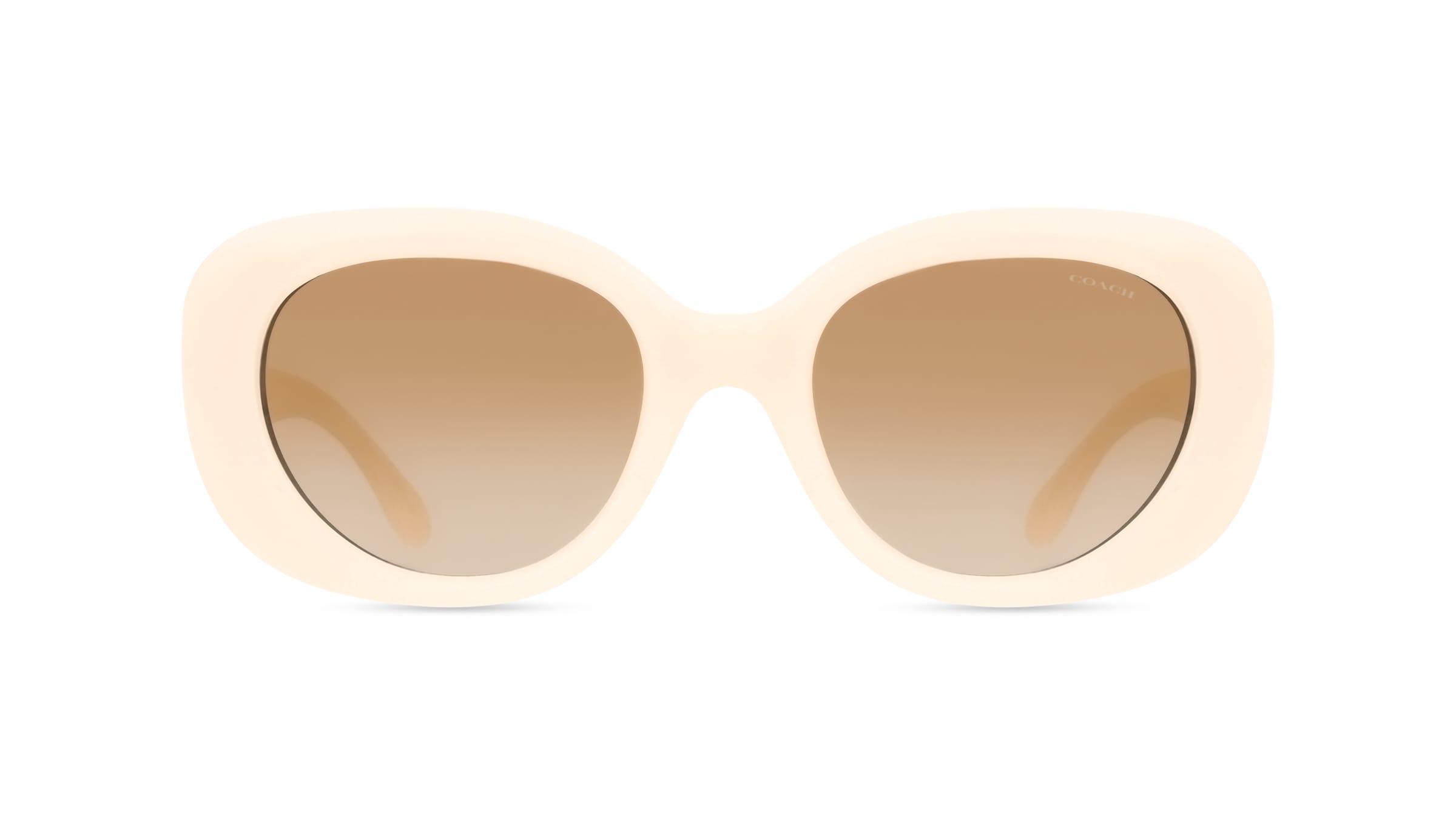Coach 0HC8391U Damen-Sonnenbrille Vollrand Oval Kunststoff-Gestell, gelb