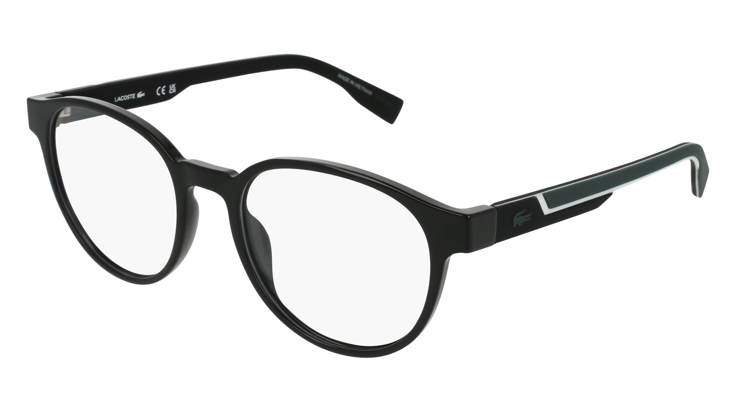 Lacoste L4009MAG-SET Herren-Brille inkl. Gläser Vollrand Eckig Kunststoff-Gestell 53/19/145, Schwarz