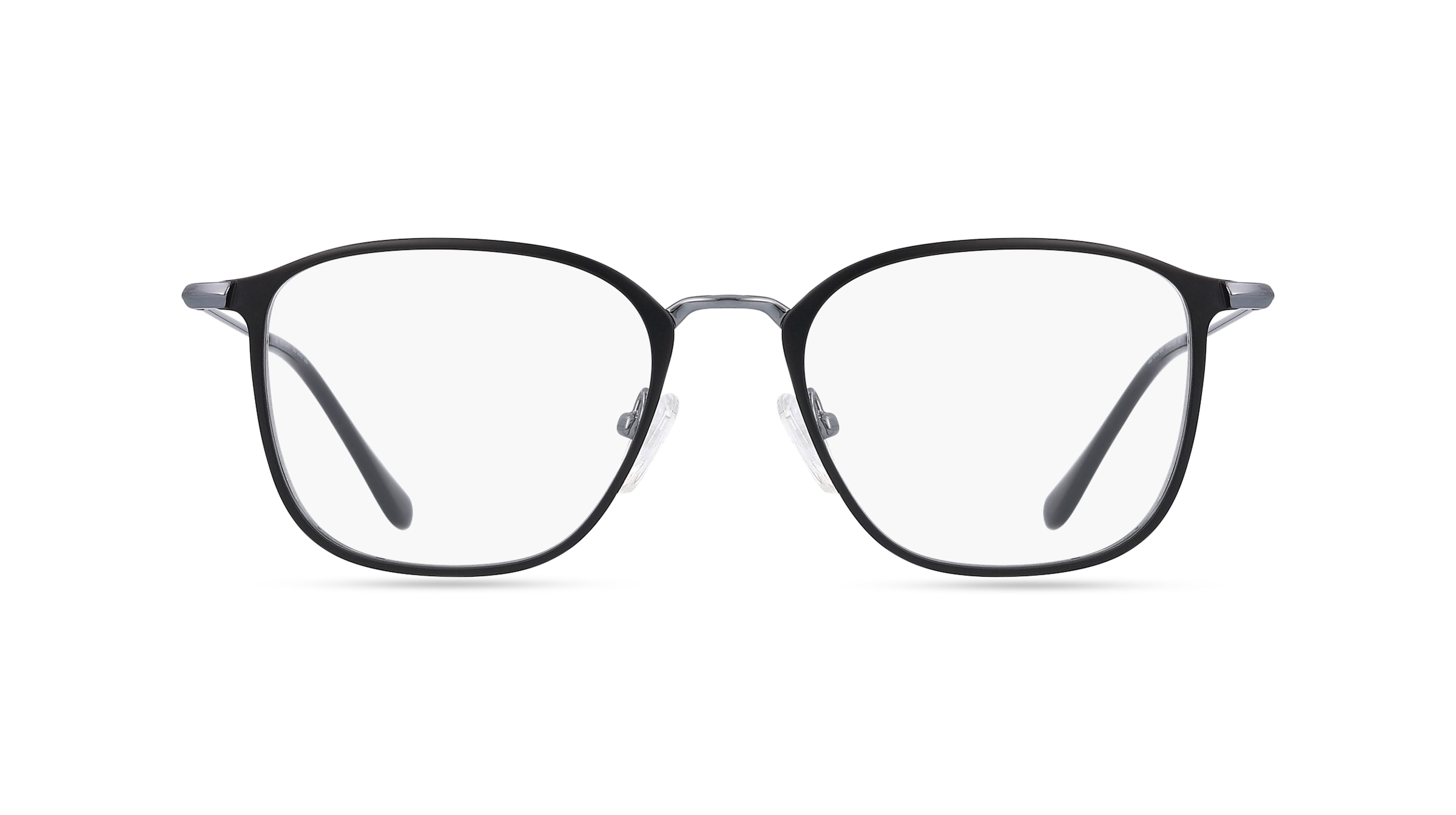 Fielmann BD 530 CL Unisex-Brille inkl. Gläser Vollrand Eckig Metall-Gestell 51mm/19mm/145mm, schwarz