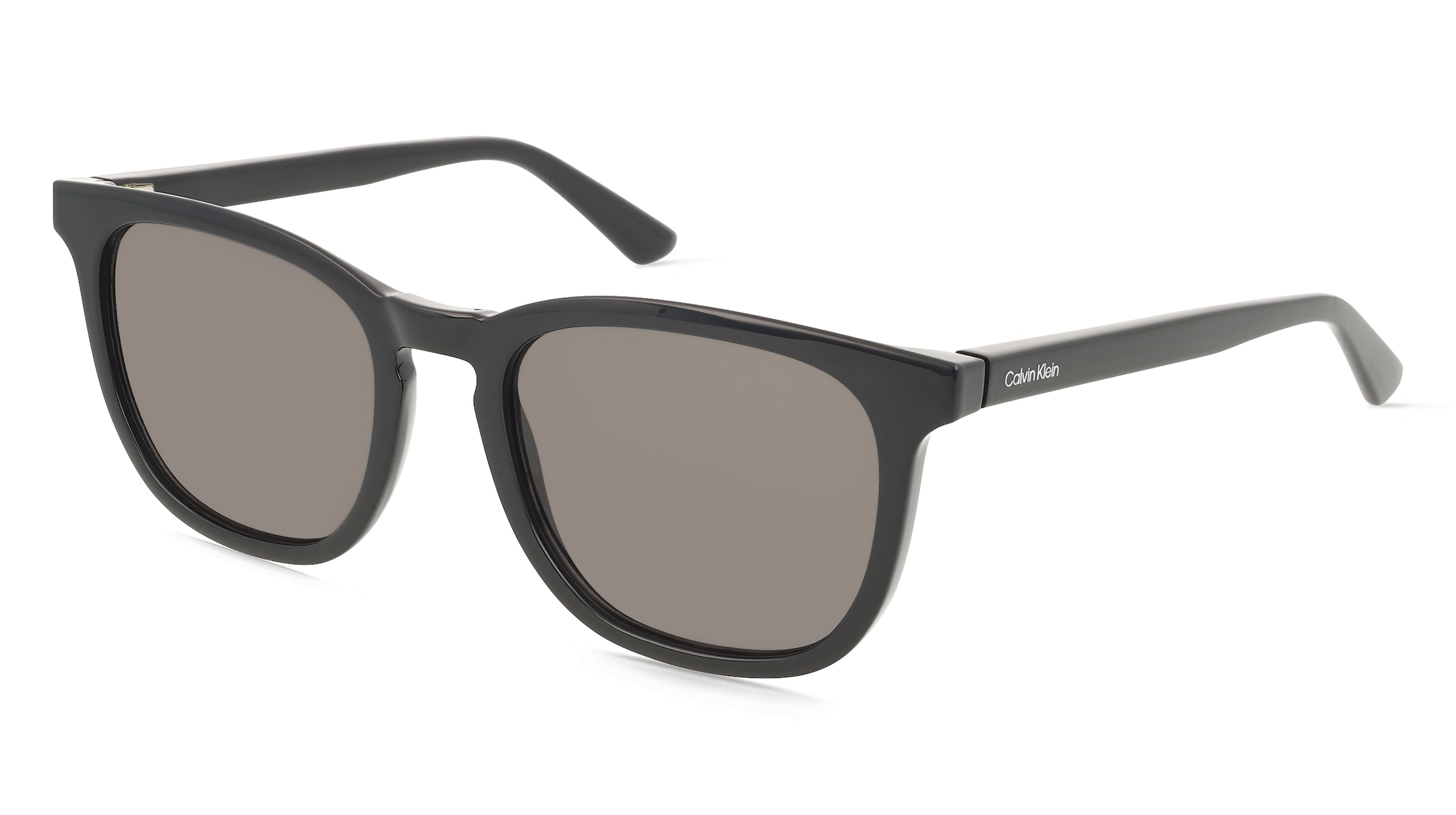 Calvin Klein CK25536S Herren-Sonnenbrille Vollrand Rund Kunststoff-Gestell, Schwarz