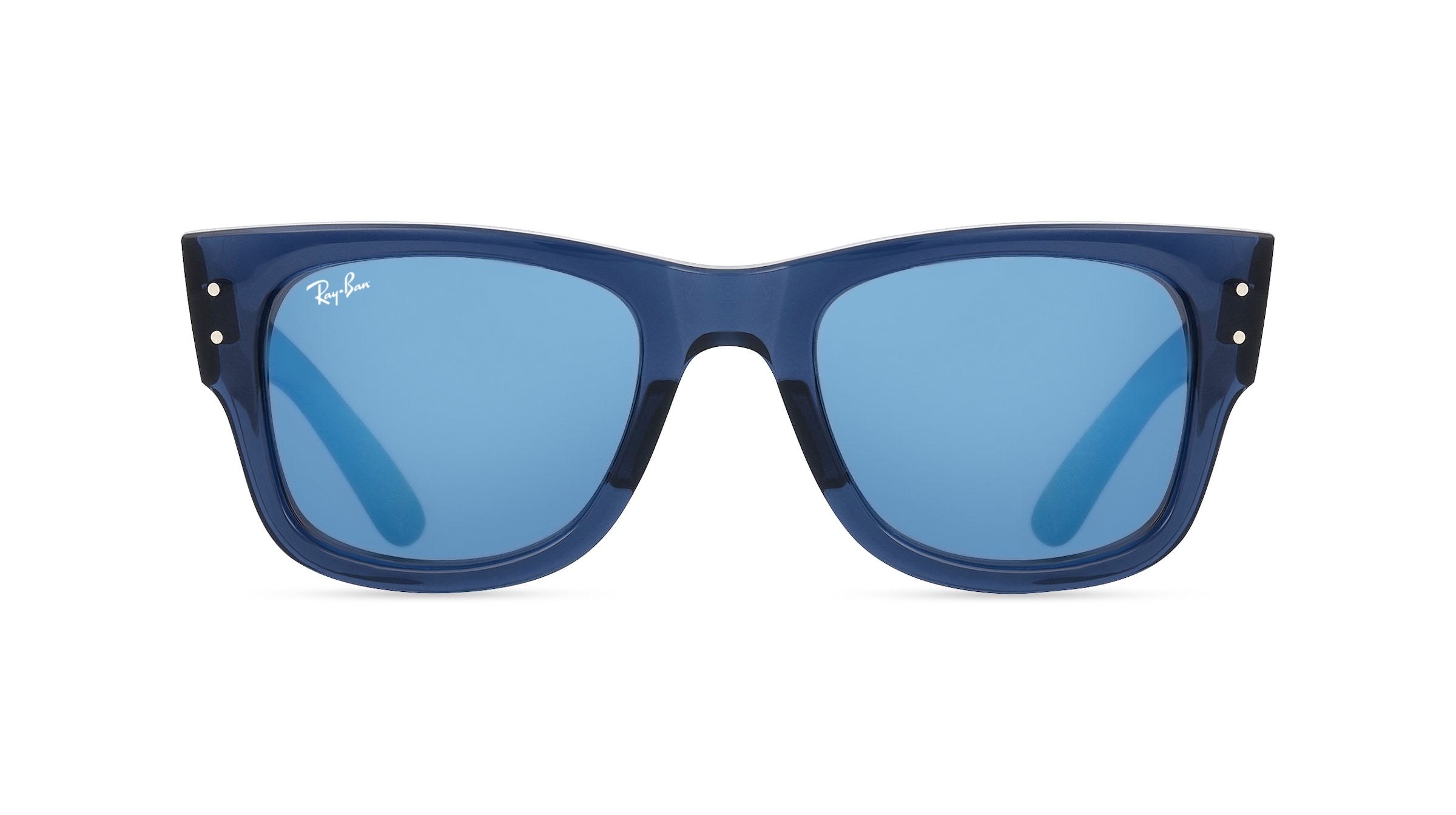 Ray-Ban RB0840S Unisex-Sonnenbrille Vollrand Eckig Propionat-Gestell, blau