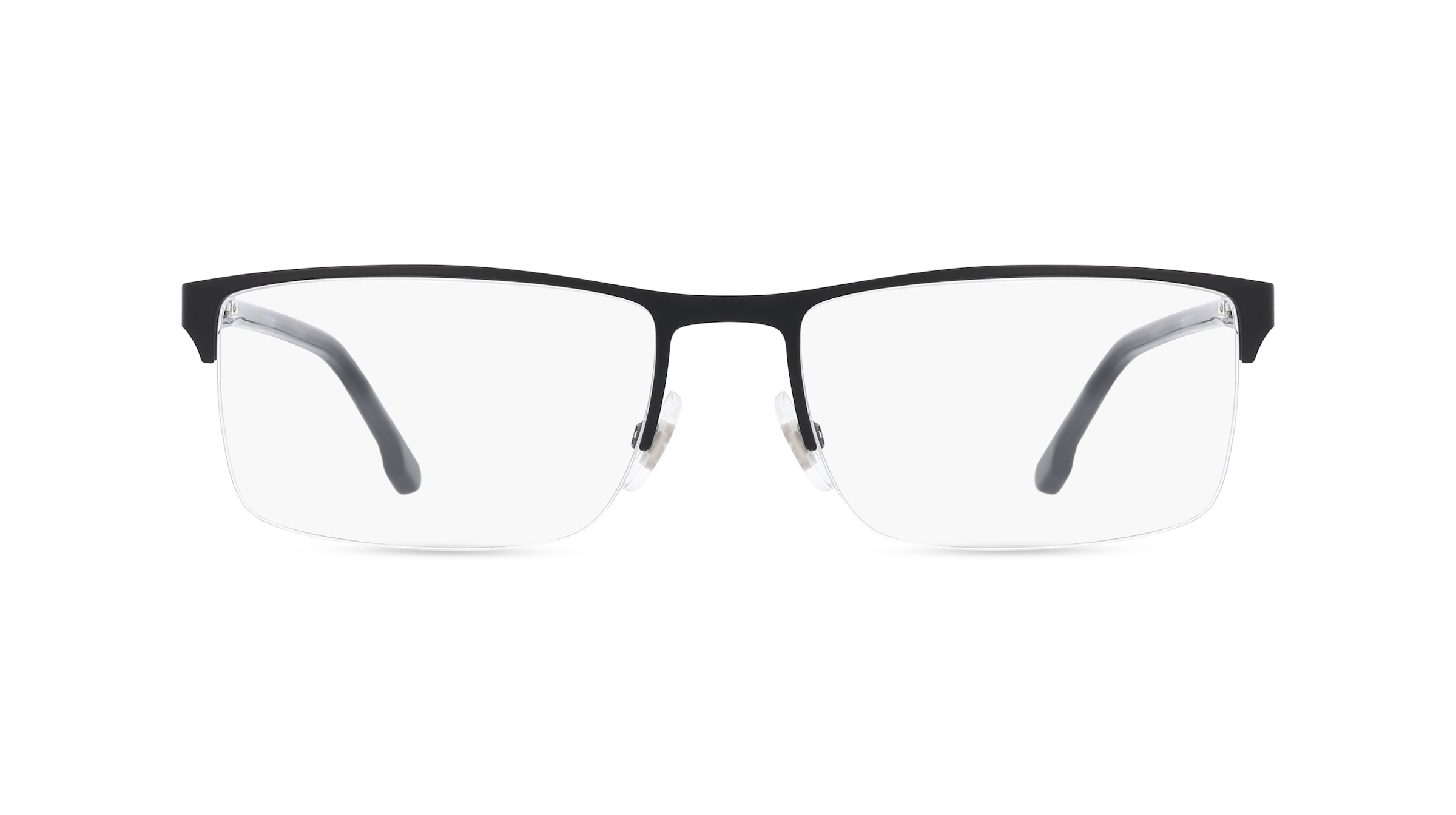 Carrera 243 Herren-Brille inkl. Gläser Vollrand Eckig Metall-Gestell 55mm/18mm/145mm, schwarz