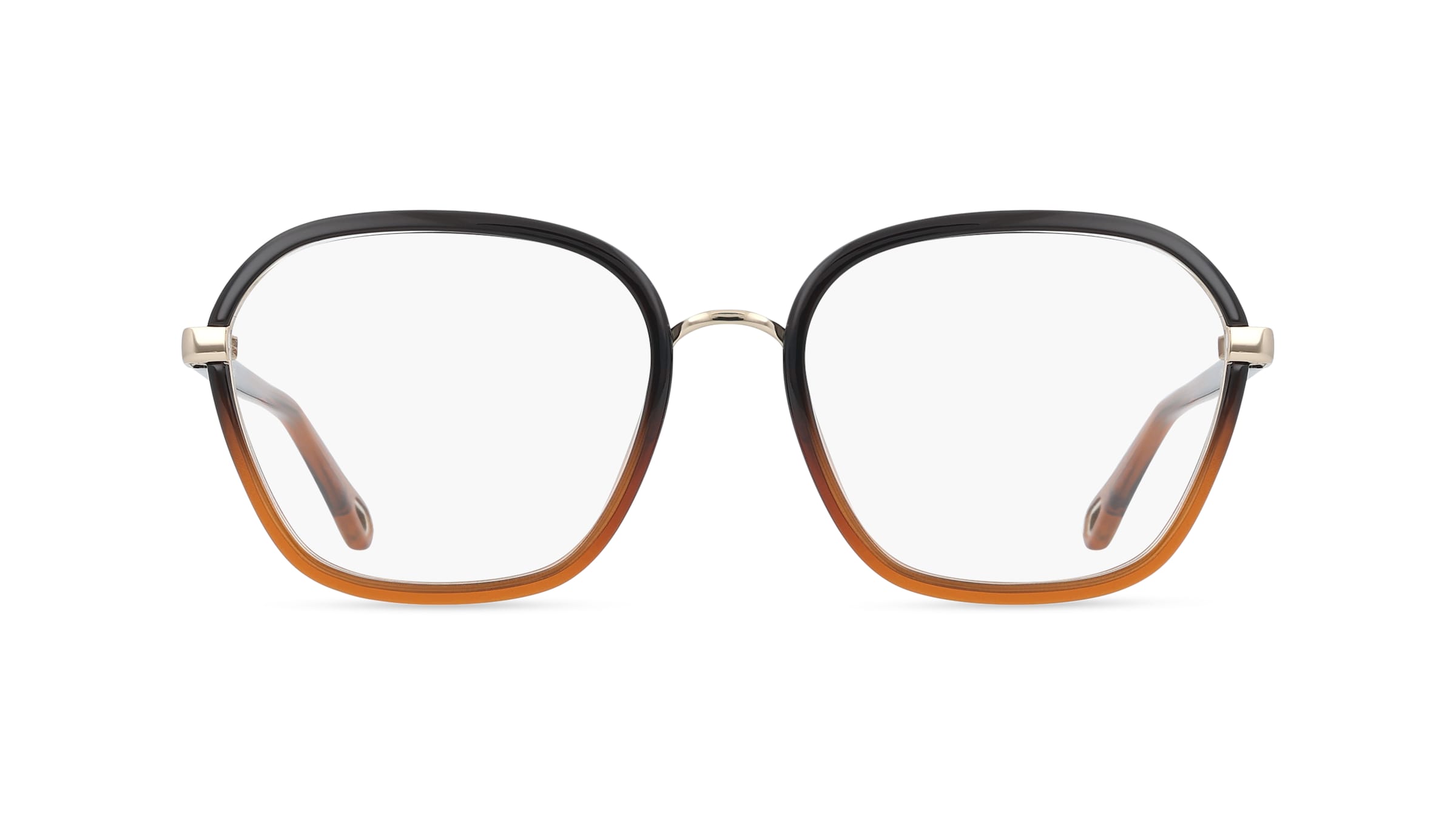 Chloé CH0309O Damen-Brille inkl. Gläser Vollrand Eckig Kunststoff-Gestell 54/18/140, schwarz