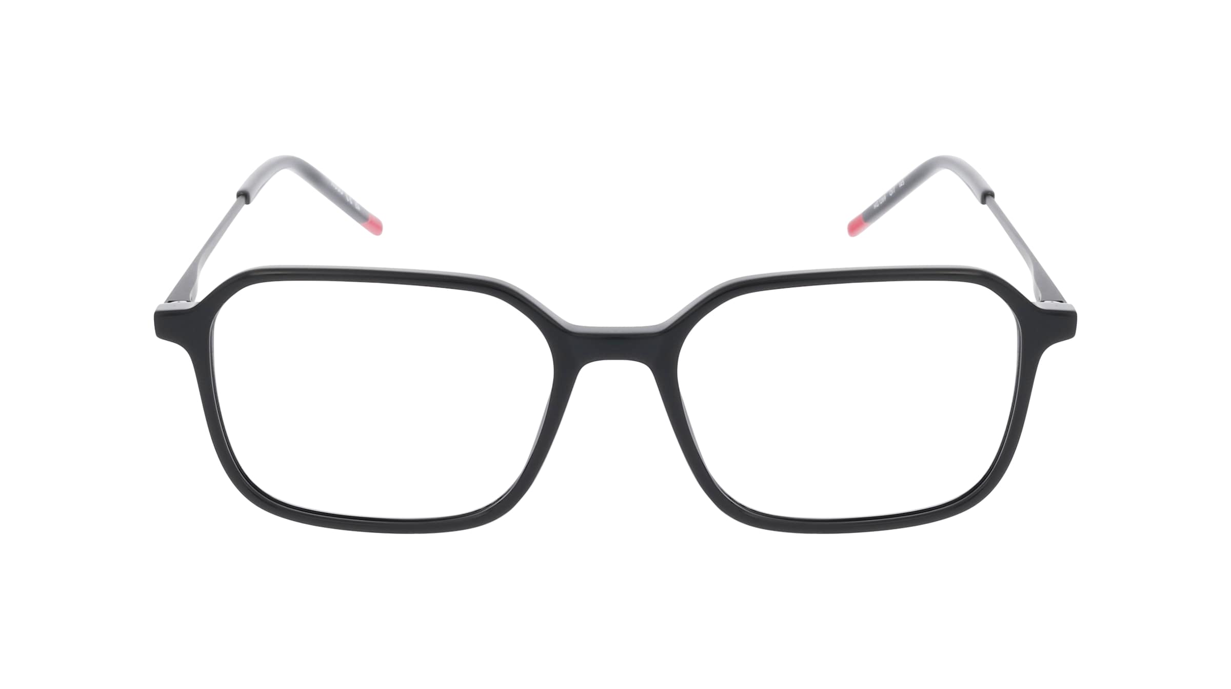 Hugo HG 1289 Herren-Brille inkl. Gläser Vollrand Achteckig Acetat-Gestell 52mm/17mm/145mm, schwarz