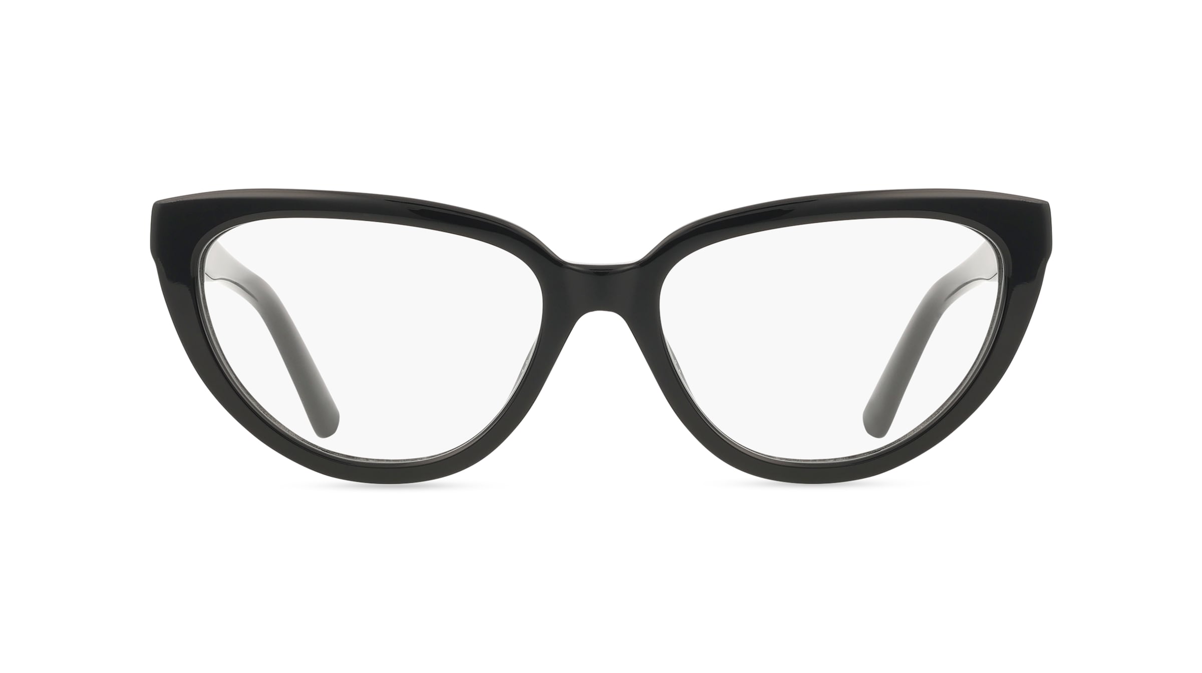 Love Moschino MOL667 Damen-Brille inkl. Gläser Vollrand Cat Eye Acetat-Gestell 54/17/140, schwarz