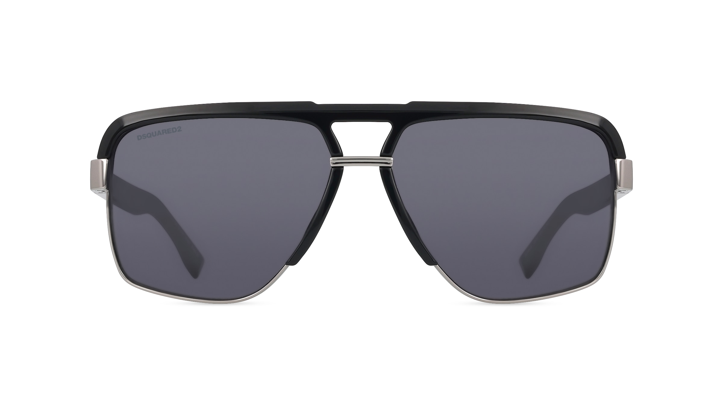 Dsquared2 D2 0084/S Herren-Sonnenbrille Vollrand Pilot Metall-Gestell, schwarz