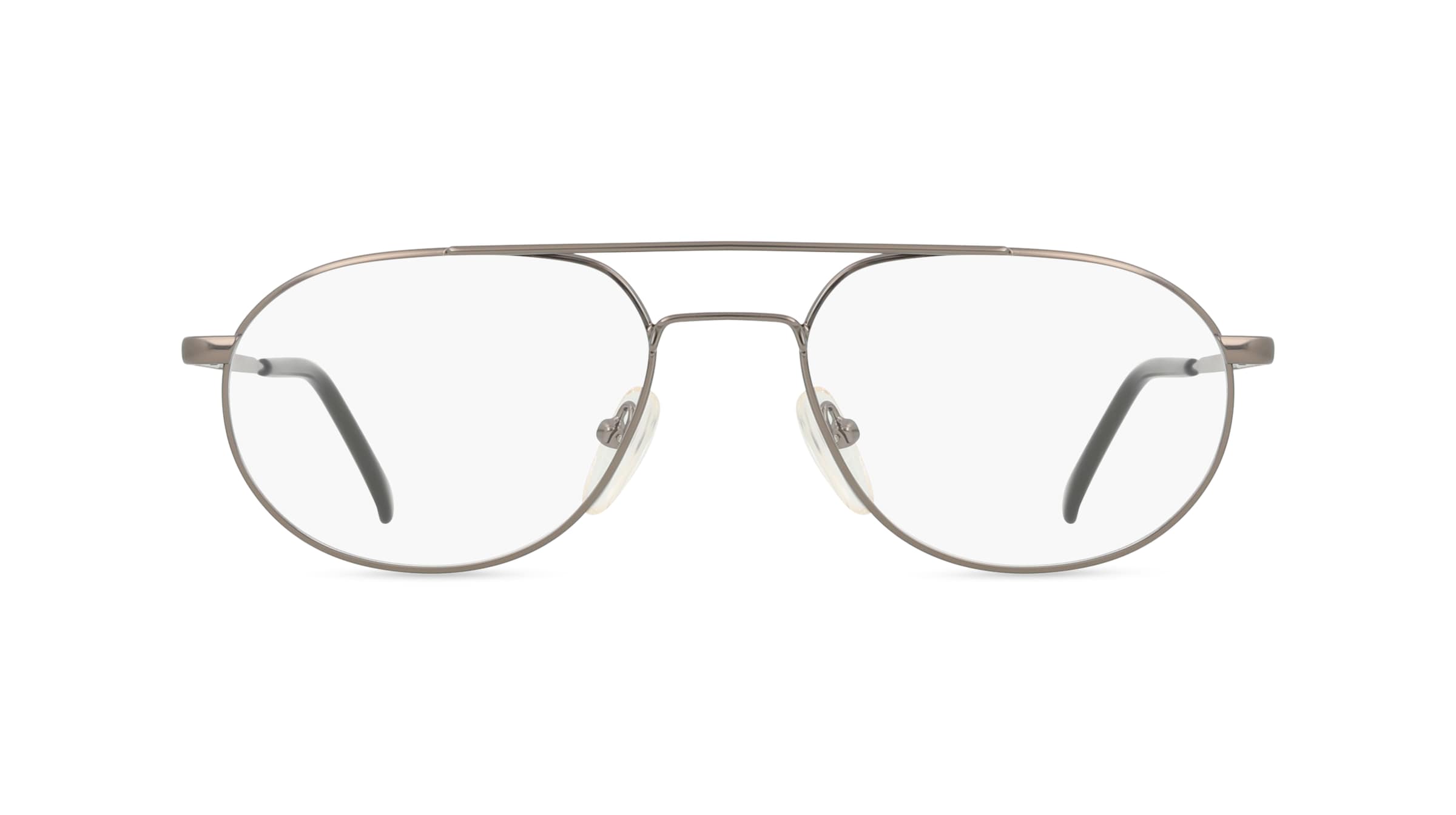 Fielmann MC 176 TR Herren-Brille inkl. Gläser Vollrand Pilot Metall-Gestell 52mm/16mm/135mm, grau