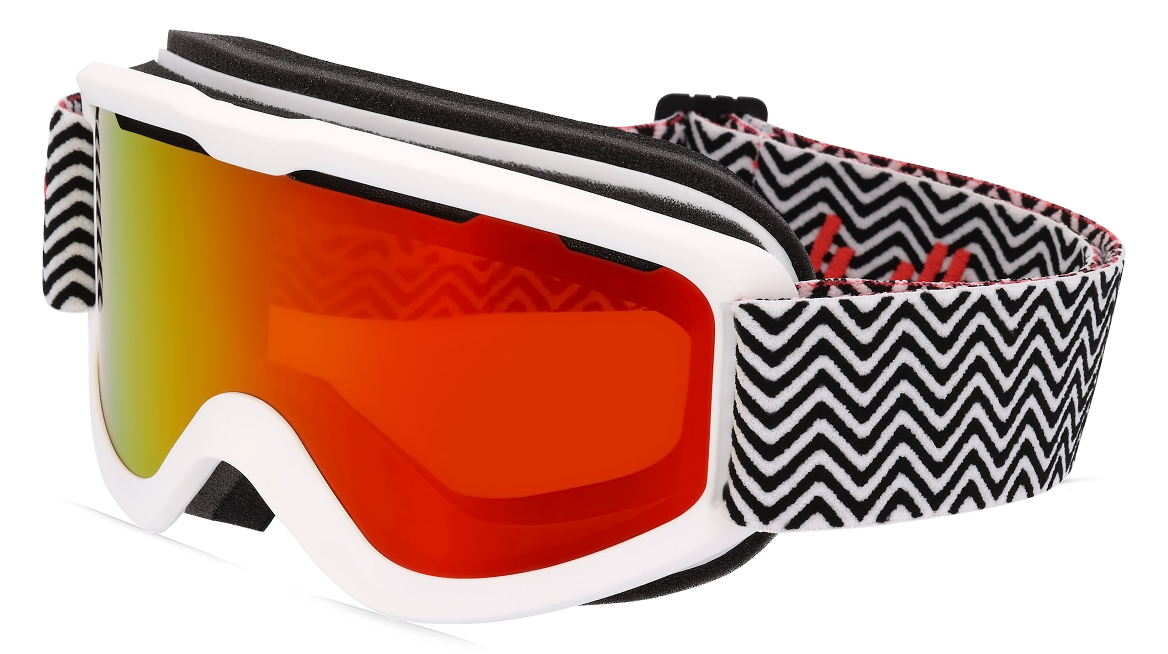 Julbo JUNE J752 Damen-Skibrille Vollrand Monoscheibe Kunststoff-Gestell, Weiß
