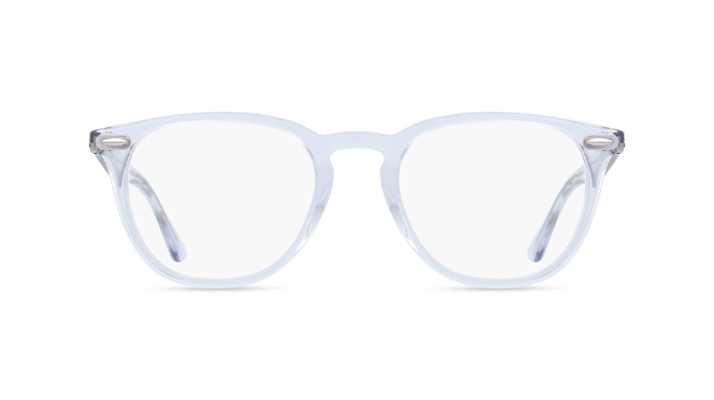 Ray-Ban RX7159 Unisex-Brille inkl. Gläser Vollrand Panto Kunststoff-Gestell 50/20/145, weiß