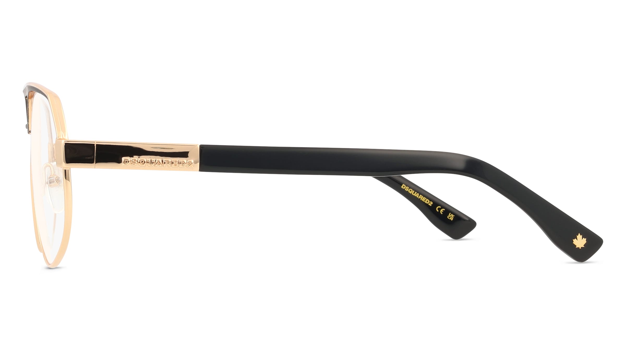 Thumbnail - Dsquared2 D2 0121 Herren-Brille inkl. Gläser Vollrand Pilot Metall-Gestell 60mm/14mm/140mm, gold