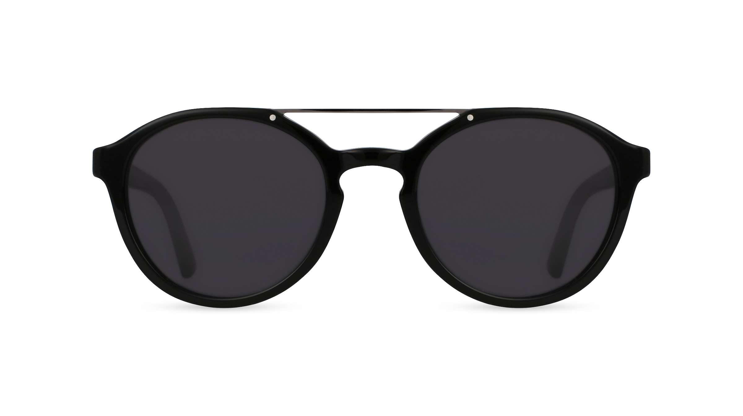 Fielmann LN 019 SUN FA Unisex-Sonnenbrille Vollrand Panto Acetat-Gestell, schwarz