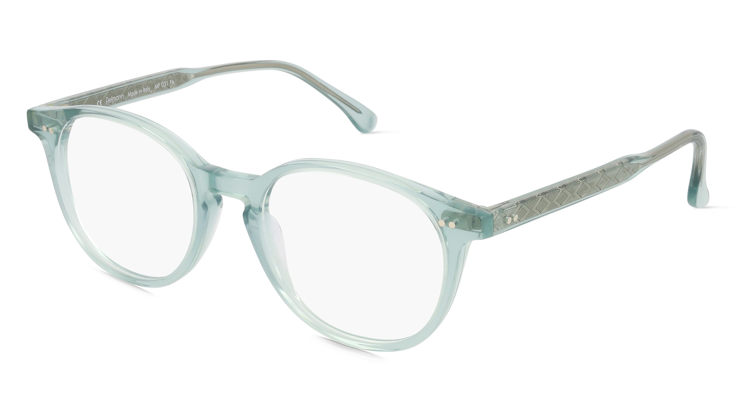 Fielmann MF 031 FA PEPE Unisex-Brille inkl. Gläser Vollrand Panto Acetat-Gestell 48mm/19mm/140mm, transparent