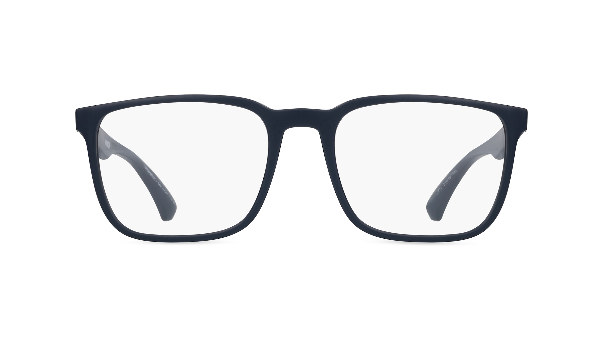 Emporio Armani EA3178 Herren-Brille inkl. Gläser Vollrand Quadratisch Kunststoff-Gestell 55/19/145, Blau