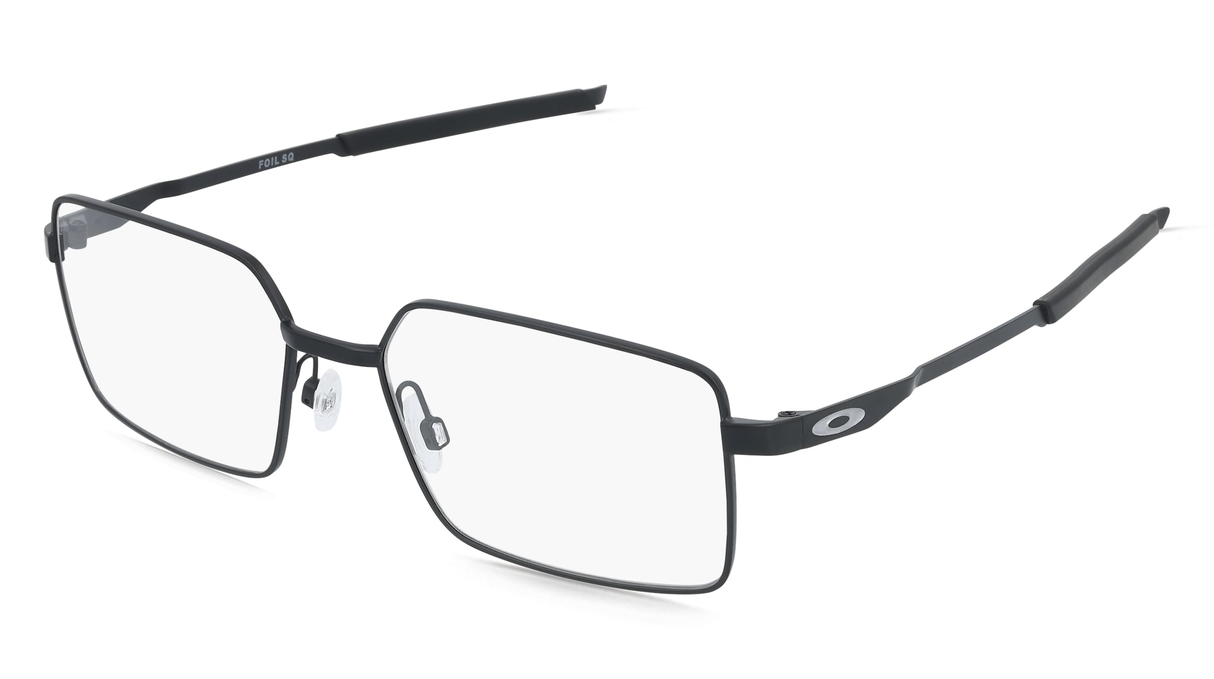 Oakley 0OX3062 FOIL SQ Herren-Brille inkl. Gläser Vollrand Eckig Metall-Gestell 56/18/140, Schwarz