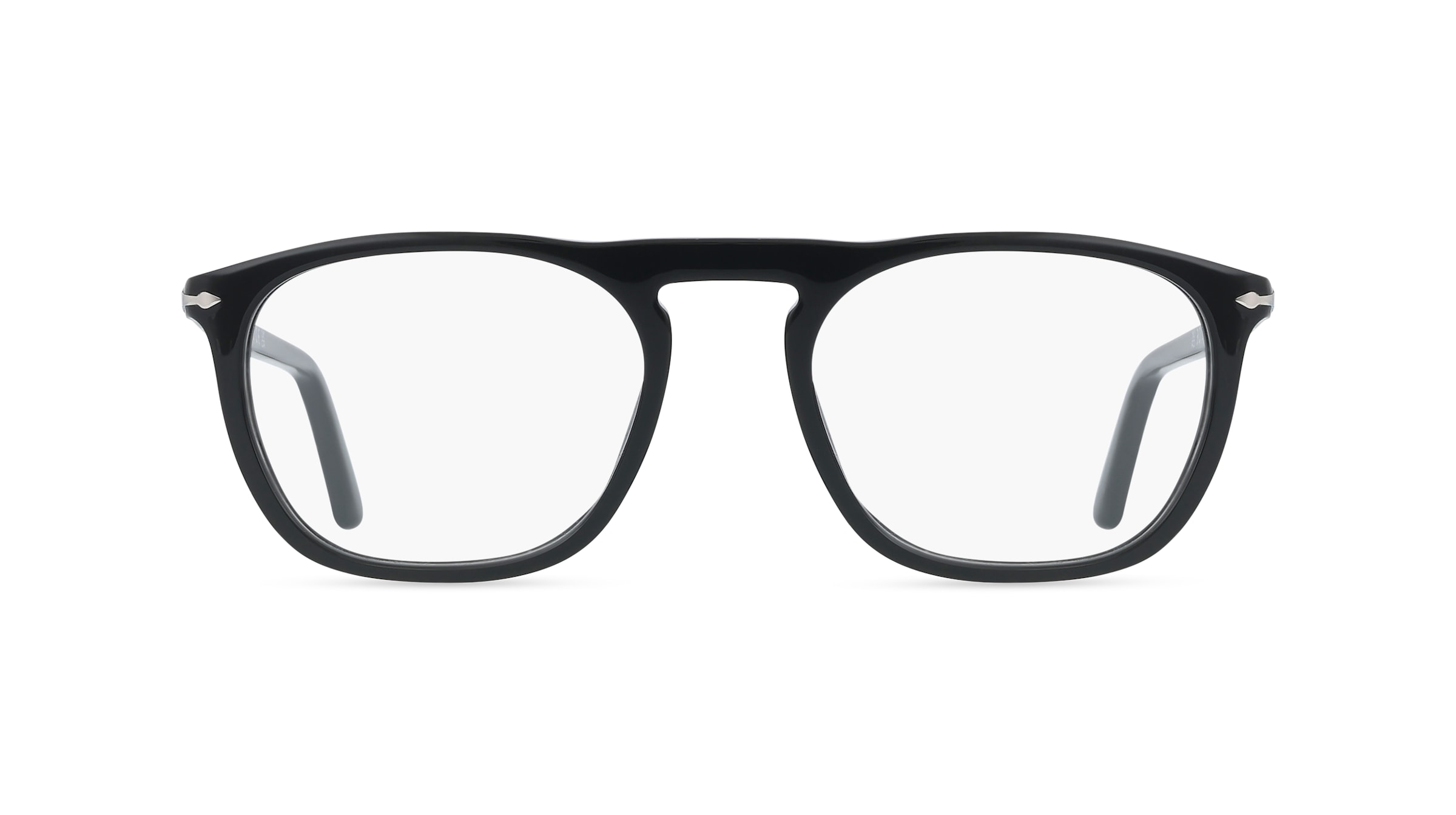 Persol PO3391V Unisex-Brille inkl. Gläser Vollrand Quadratisch Acetat-Gestell 51/19/145, Schwarz