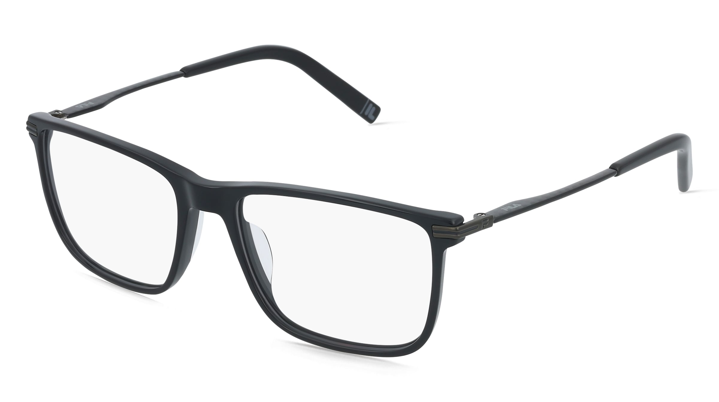 Fila VFI993 Herren-Brille inkl. Gläser Vollrand Quadratisch Kunststoff-Gestell 54/17/145, Schwarz