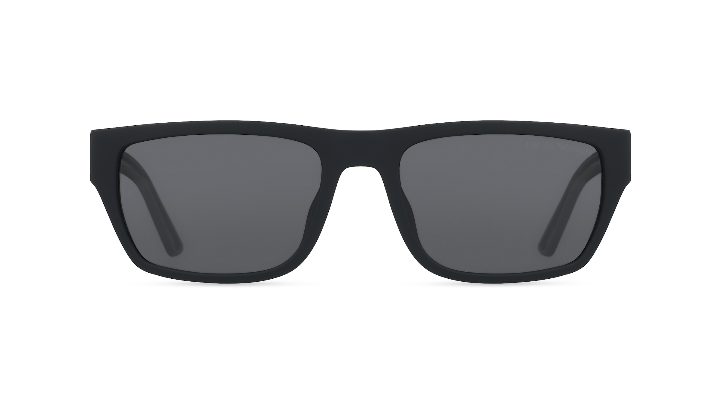 Emporio Armani EA4267U Herren-Sonnenbrille Vollrand Quadratisch Kunststoff-Gestell, Schwarz