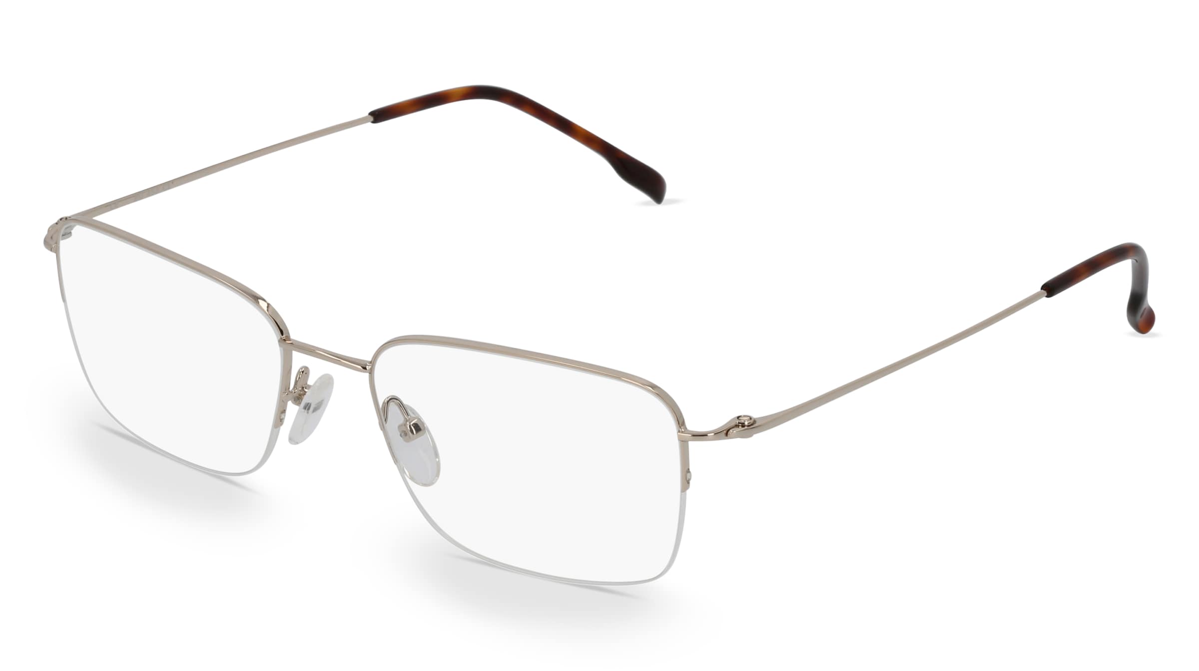 Fielmann BD 453 CL Herren-Brille inkl. Gläser Halbrand Quadratisch Edelstahl-Gestell 55/18/145, Gold