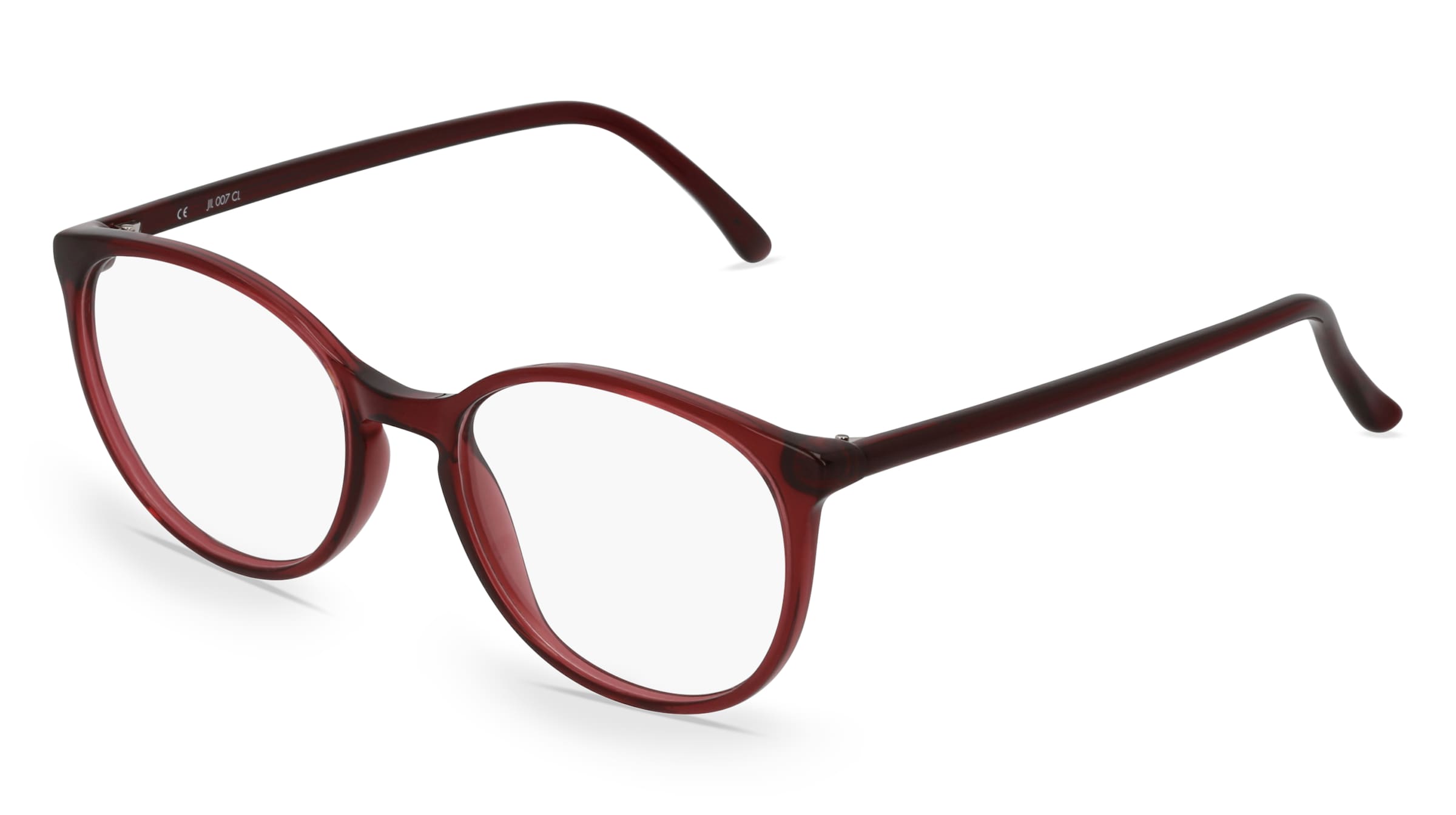 Fielmann JIL 007 CL Damen-Brille inkl. Gläser Vollrand Panto Kunststoff-Gestell 52mm/18mm/140mm, rot