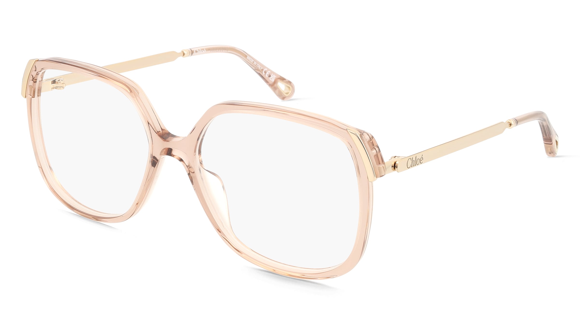 Chloé CH0287O Damen-Brille inkl. Gläser Vollrand Eckig Acetat-Gestell 56/16/135, Braun