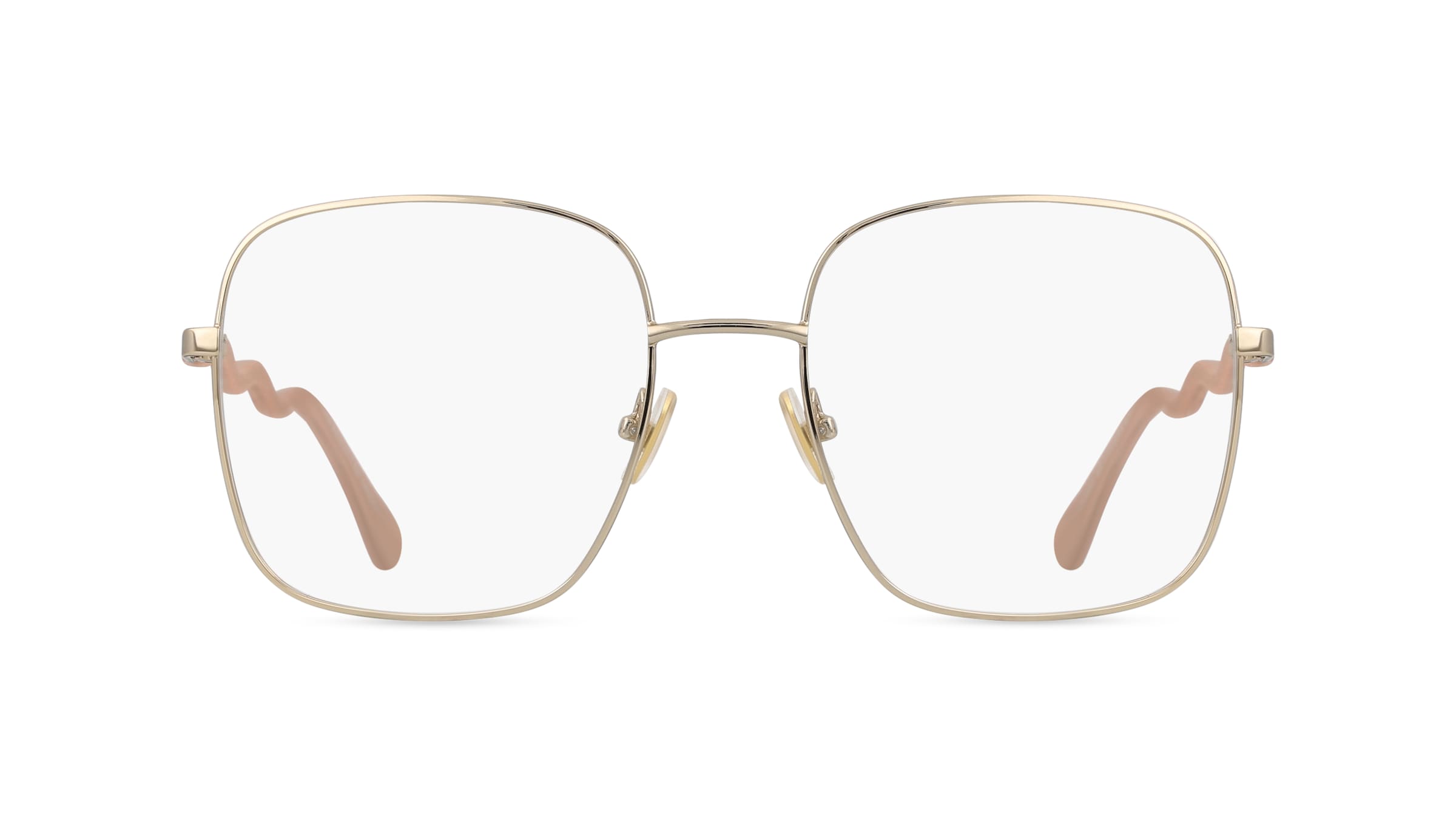 Chloé CH0056O Unisex-Brille inkl. Gläser Vollrand Eckig Metall-Gestell 55mm/19mm/140mm, gold