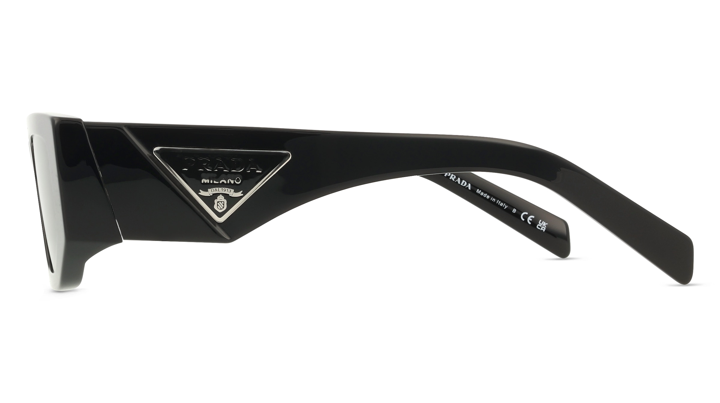 Thumbnail - Prada PR09ZS Herren-Sonnenbrille Vollrand Rectangular Acetat-Gestell, schwarz